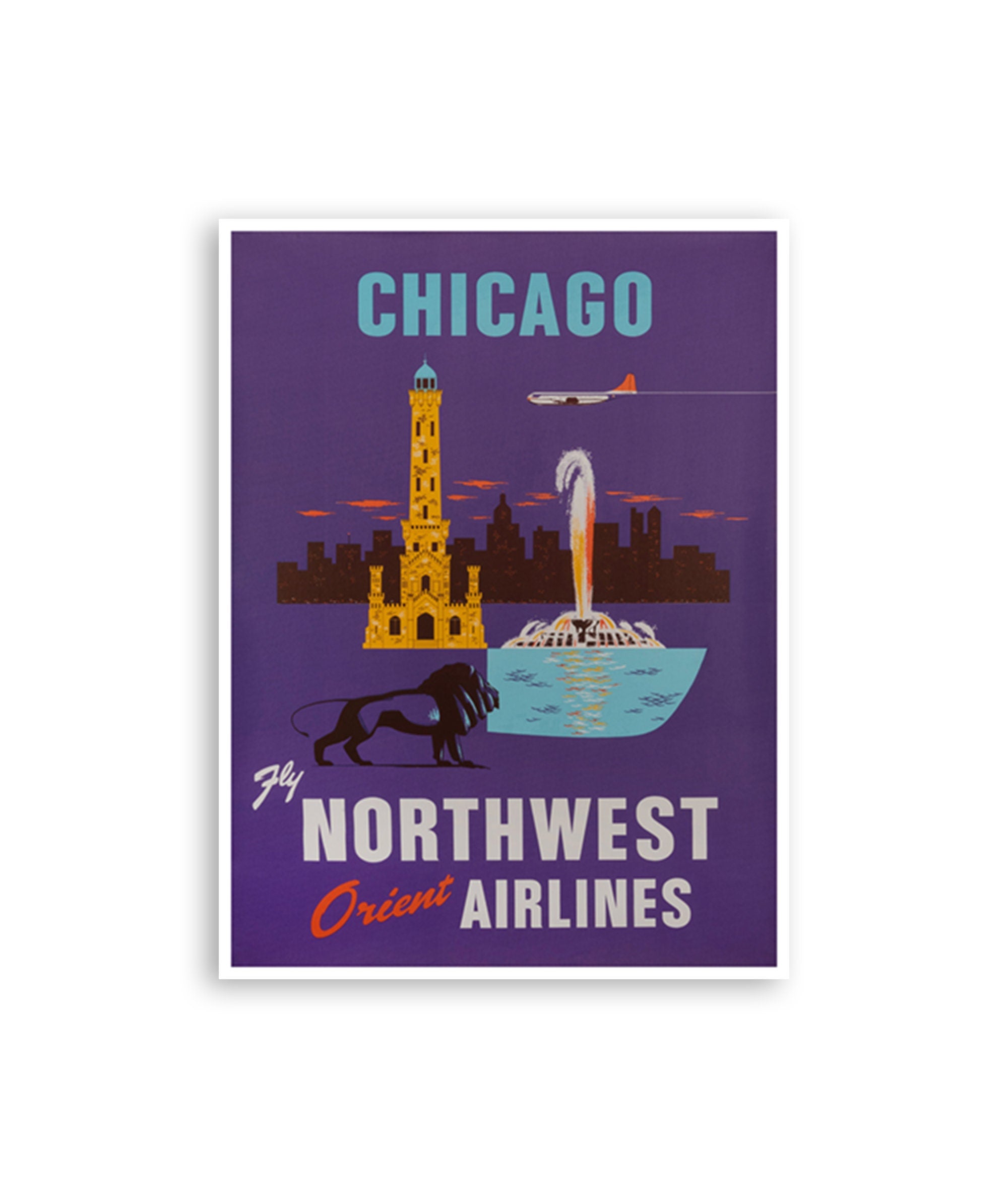 Chicago Art Travel Poster Tourism Print (XR2868)