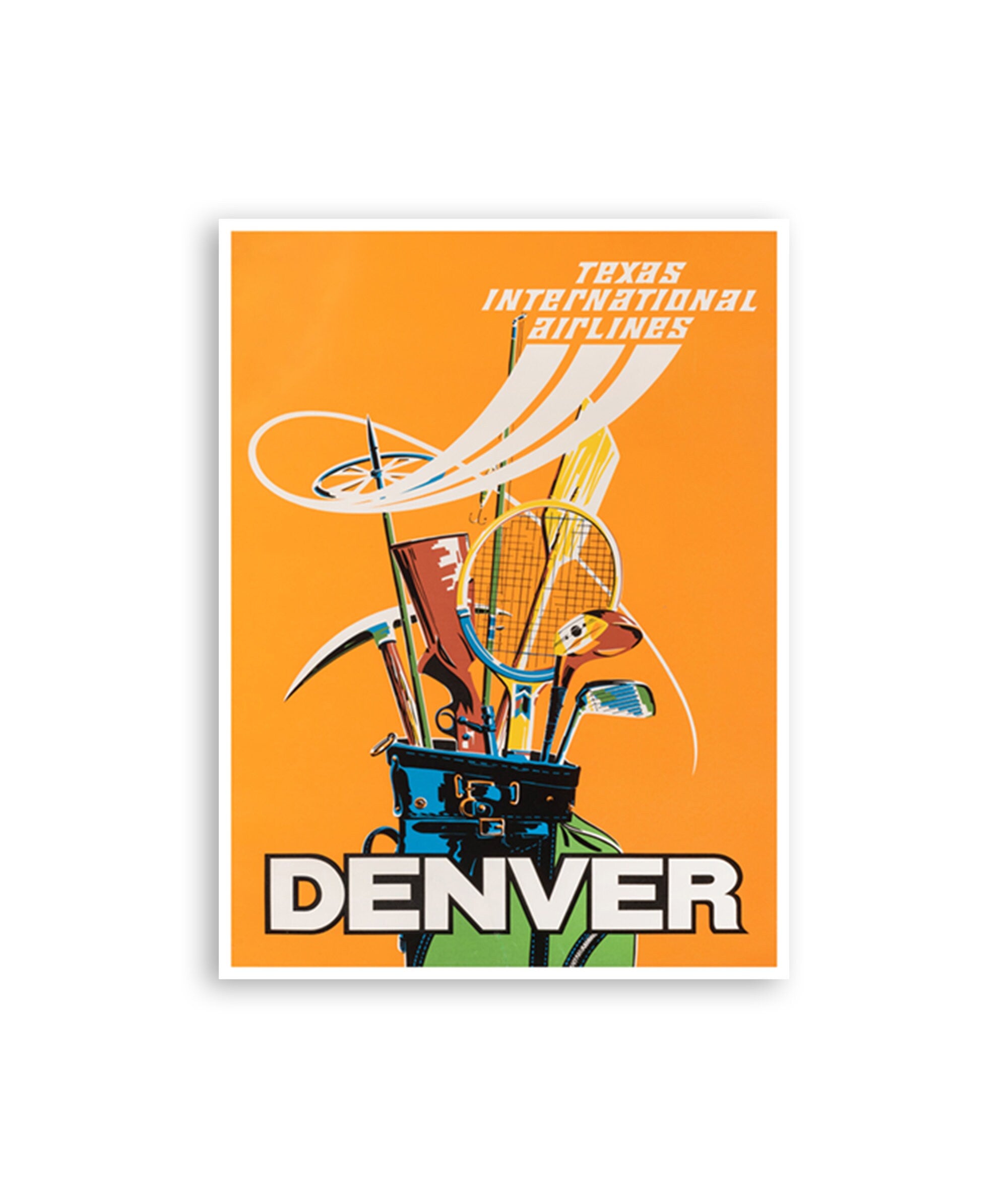 Denver Colorado Art Travel Poster Sports Retro Vintage Print (H821)