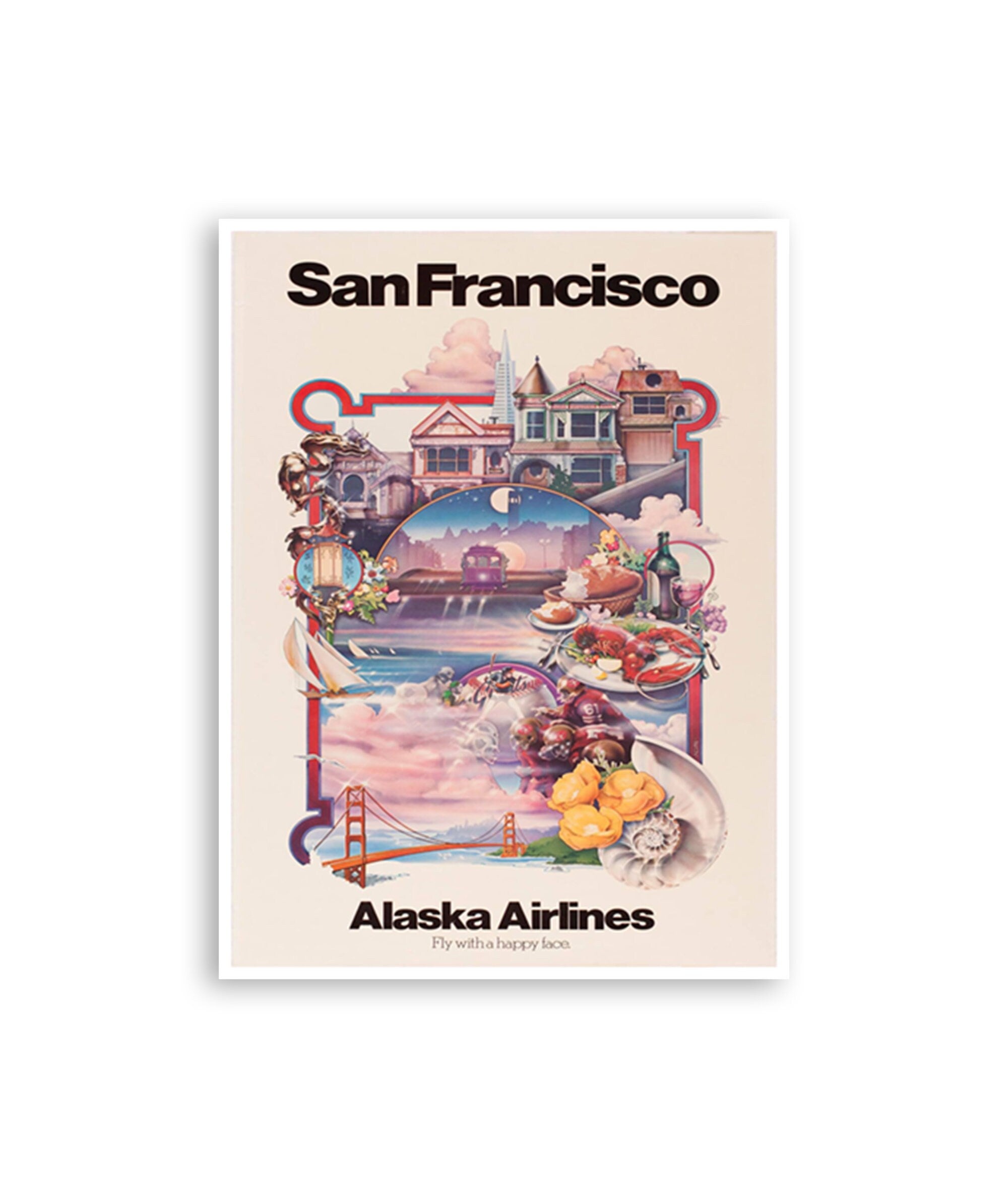 San Francisco Wall Art Print Travel Poster Home Decor (XR3029)