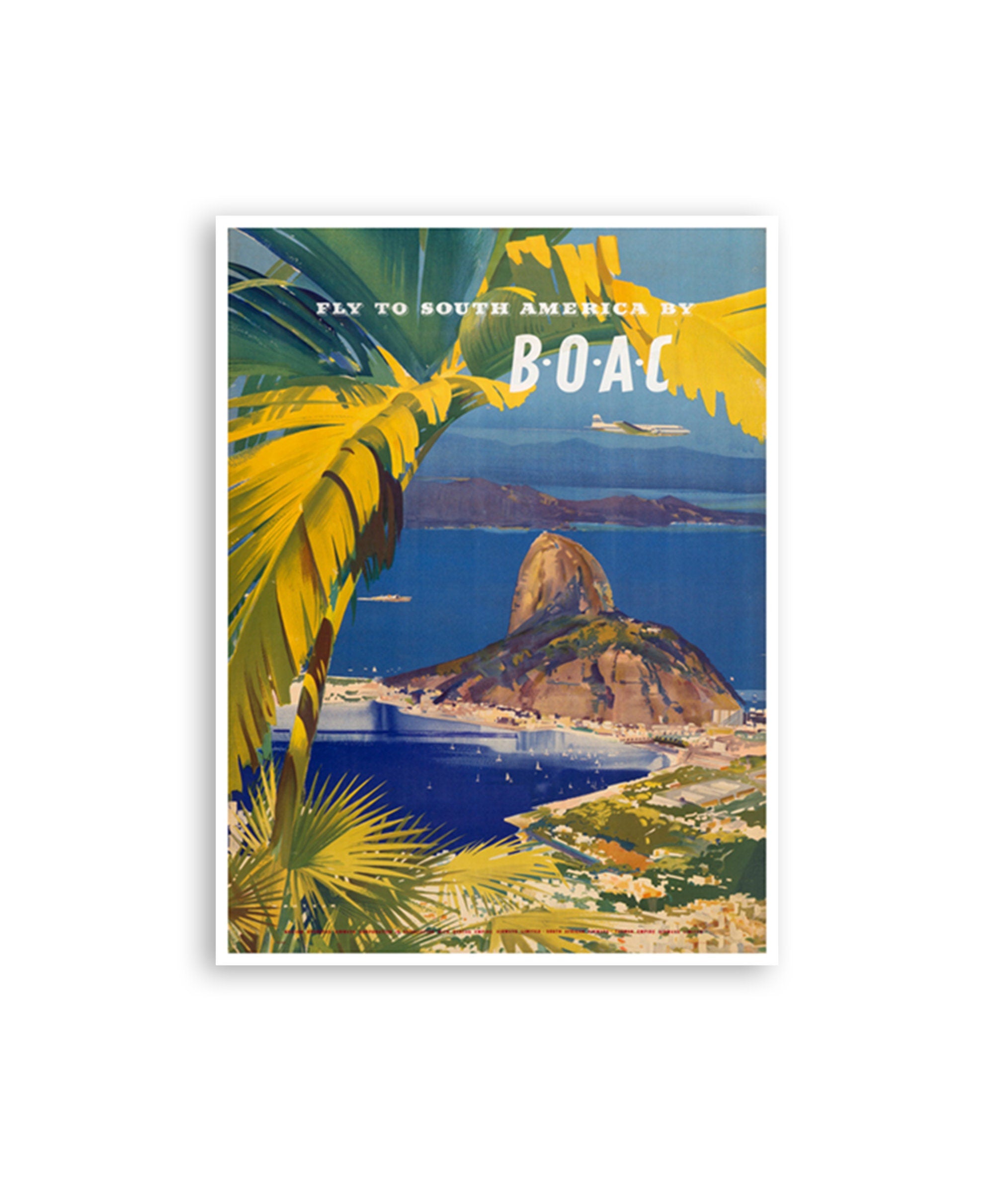Brazil Travel Poster Rio De Janeiro Art South America Print (XR2998)