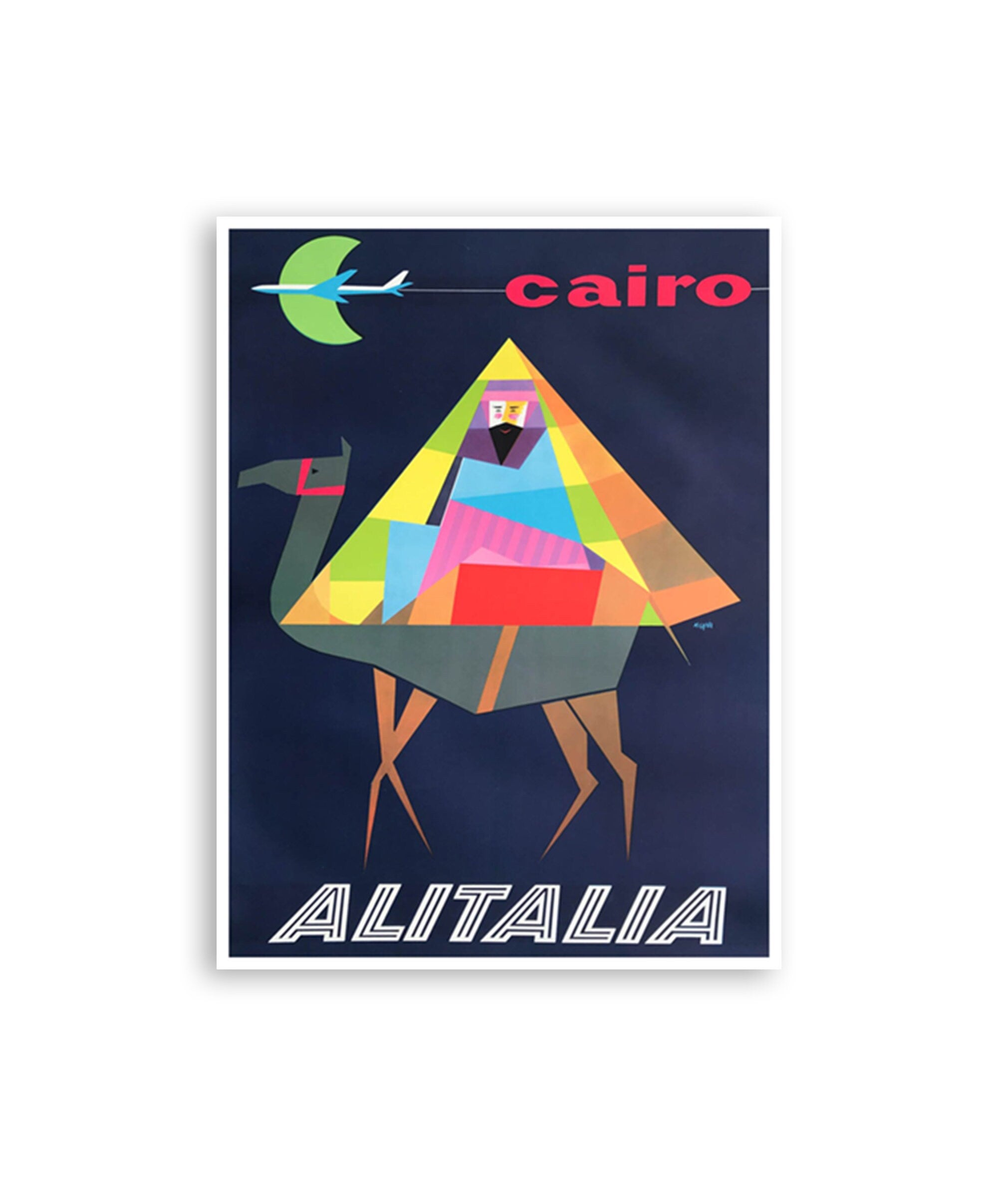 Cairo Egypt Art Travel Poster Egyptian Print Home Decor (XR3063)