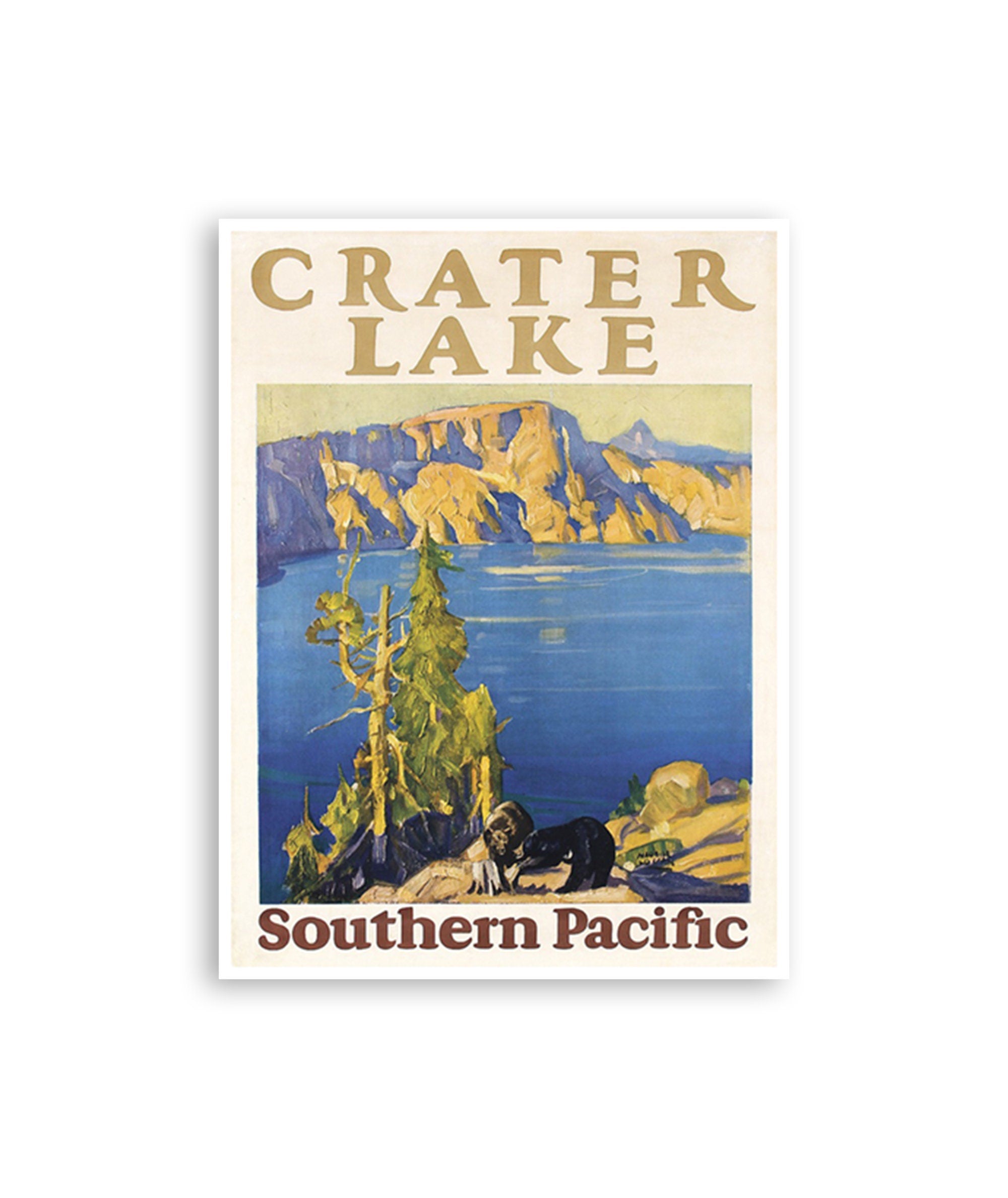 Crater Lake Art National Parks Travel Poster Print Sports Decor (H842)