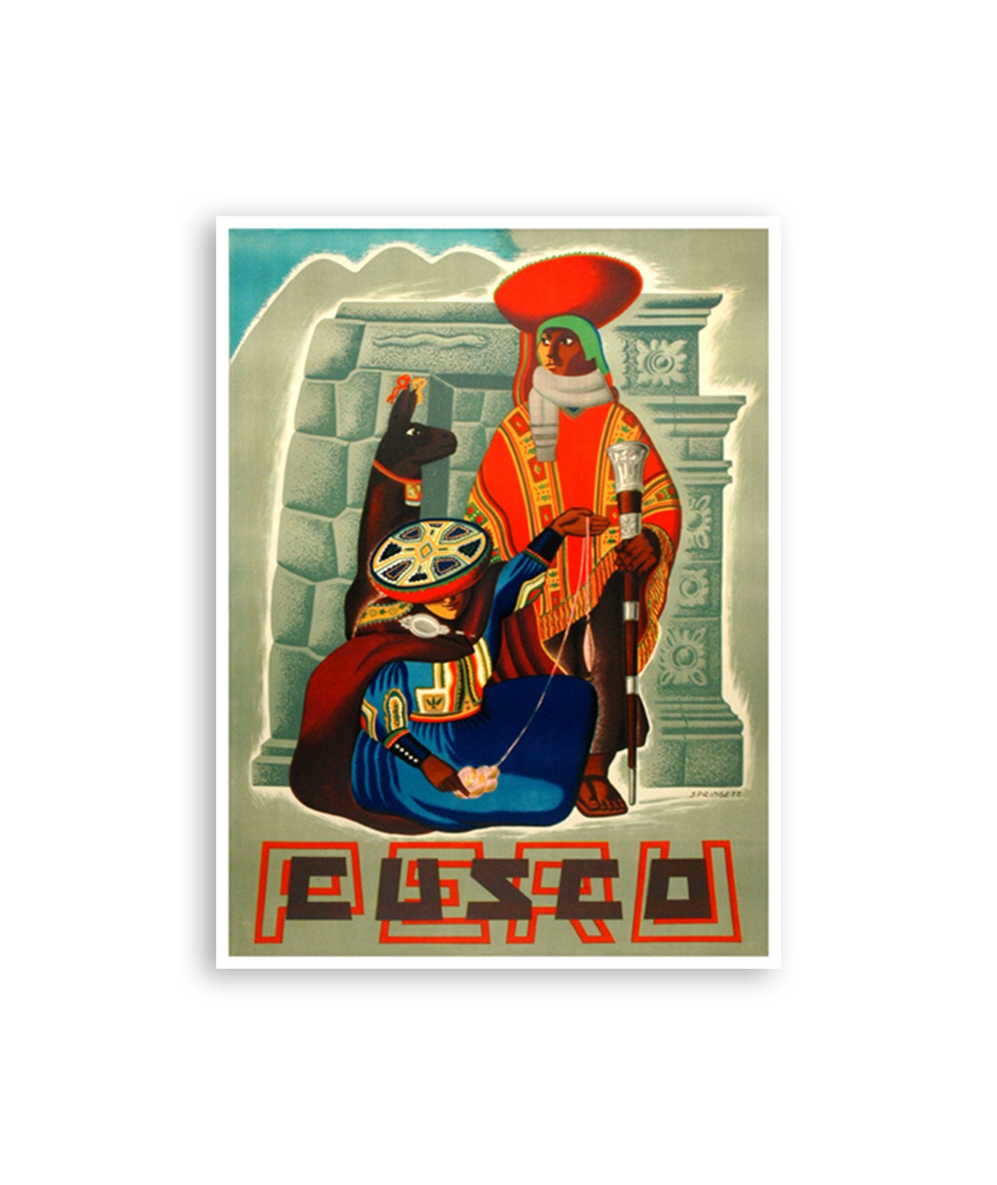 Peru Travel Poster Cusco Art Print Home Decor (XR3070)