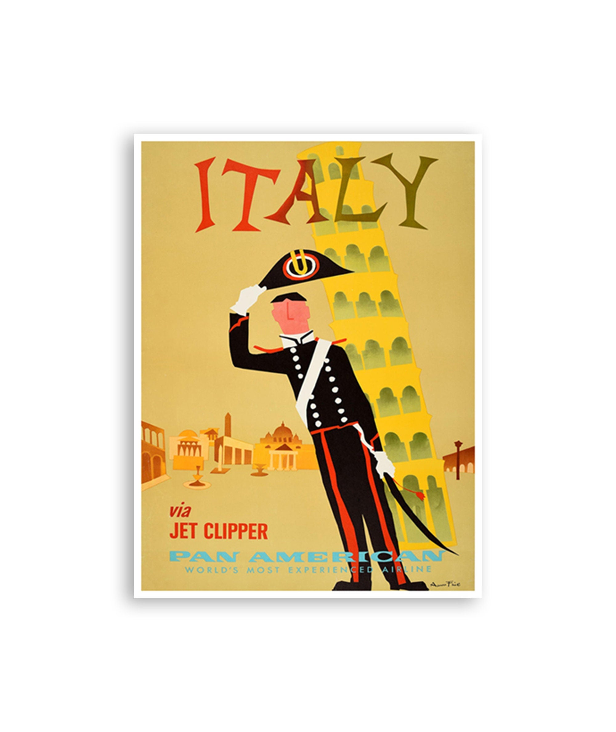 Italy Travel Poster Italian Wall Art Print (XR3000)
