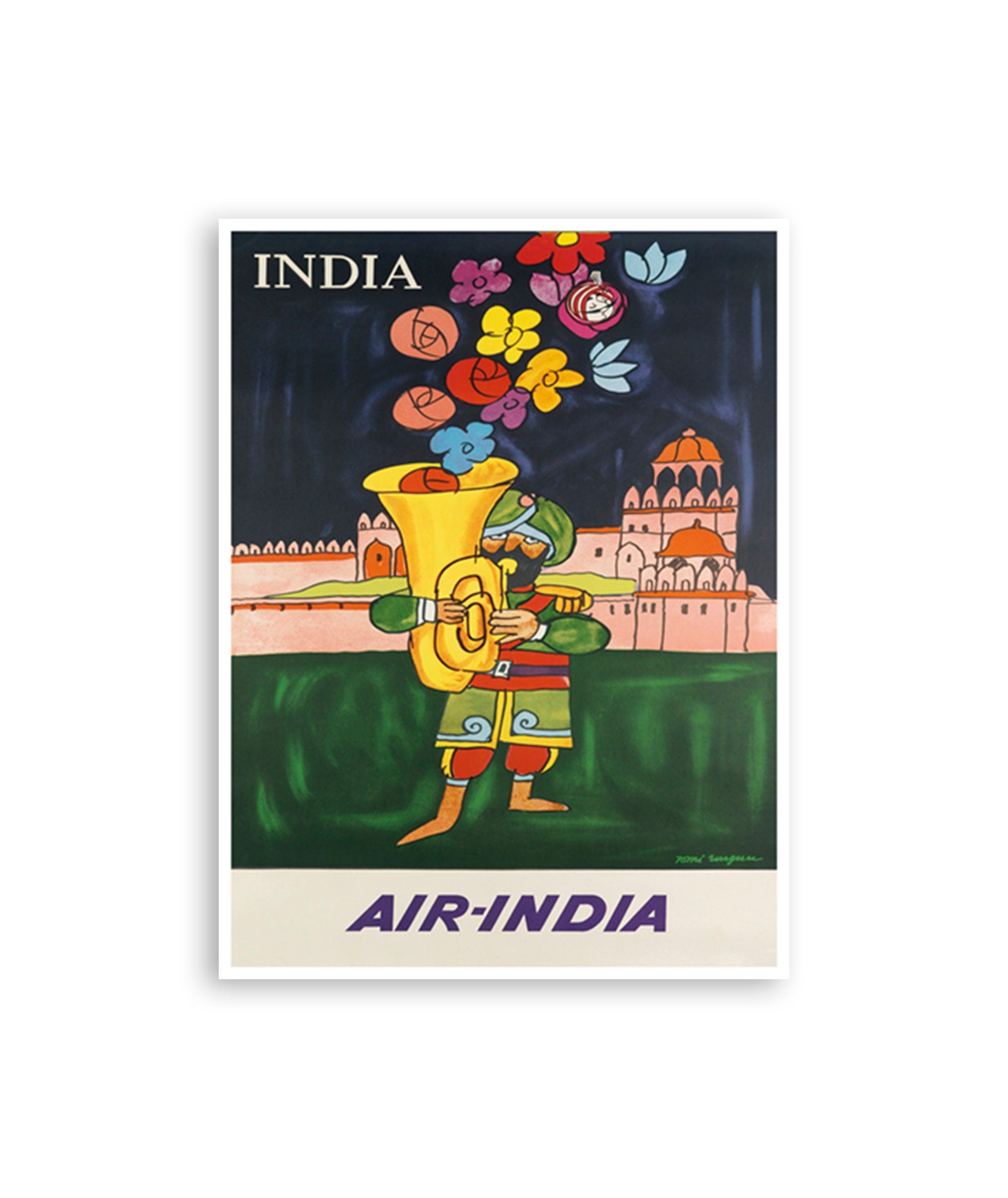 India Travel Poster Indian Art Print Retro Decor (XR3025)