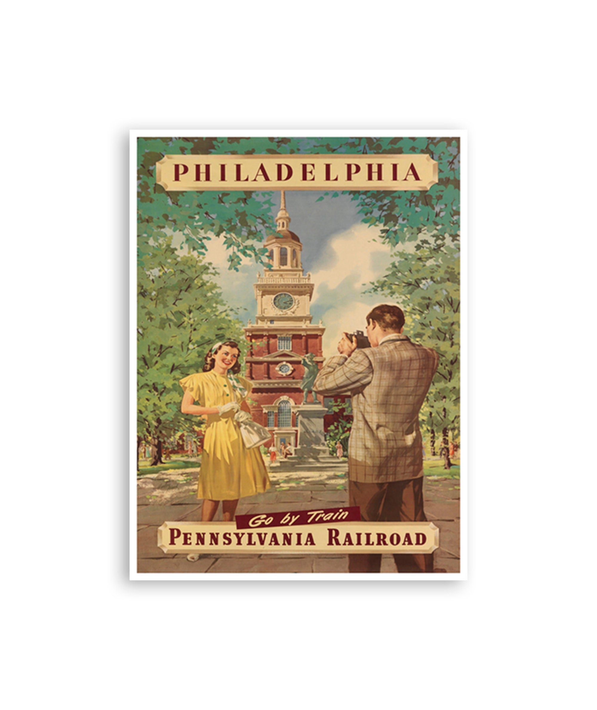 Philadelphia Art Print Travel Poster (XR2916)
