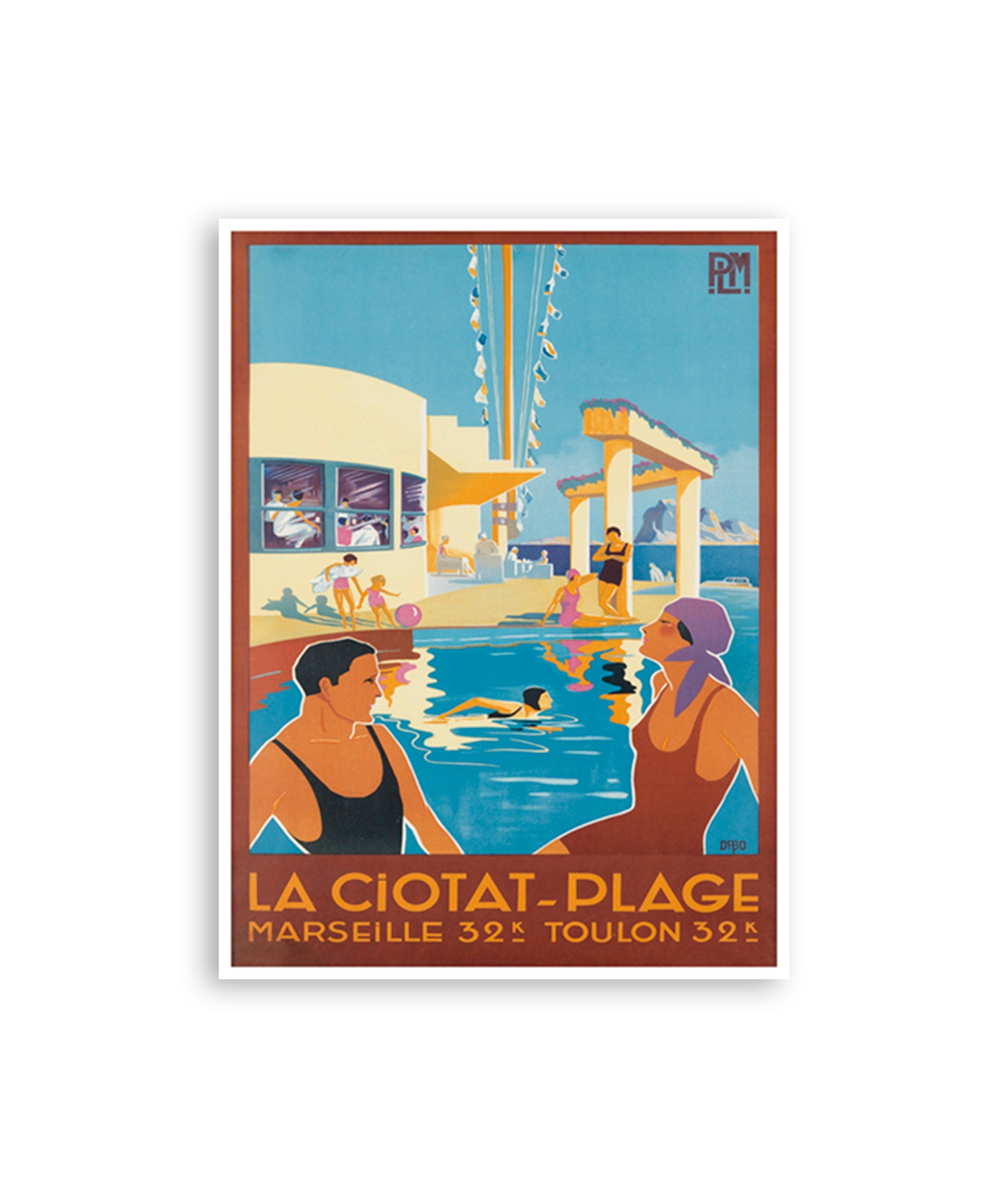 La Ciotat Art France Beaches Travel Poster Art Print Vintage Home Decor (XR3041)