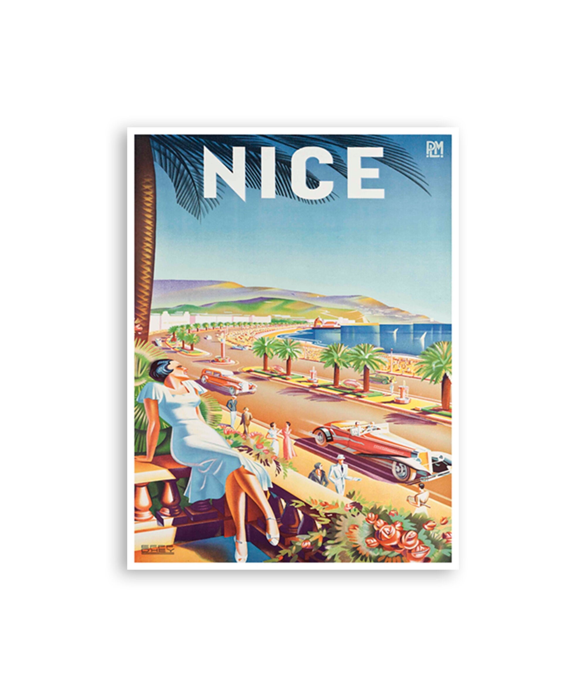 Nice Travel Poster France Art Print Vintage French Home Decor (XR3087)