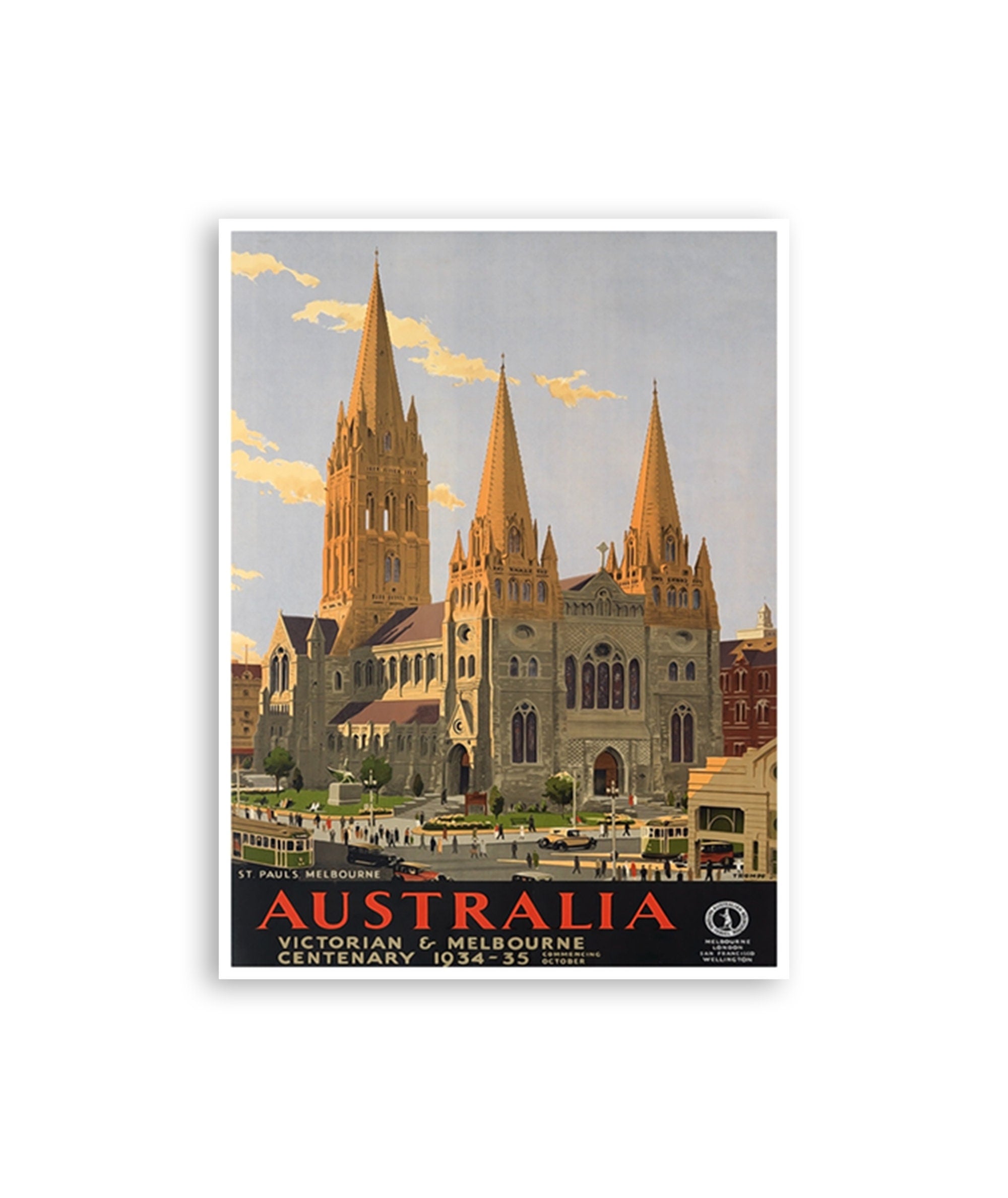 Australia Art Vintage Travel Poster Print Home Wall Decor (XR1613)