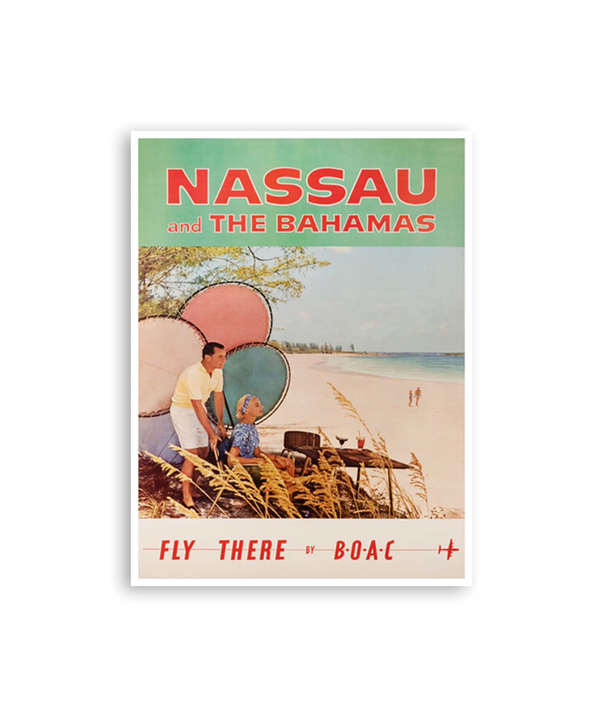 Nassau Bahamas Art Travel Poster Decor Retro Decor Print (H835)