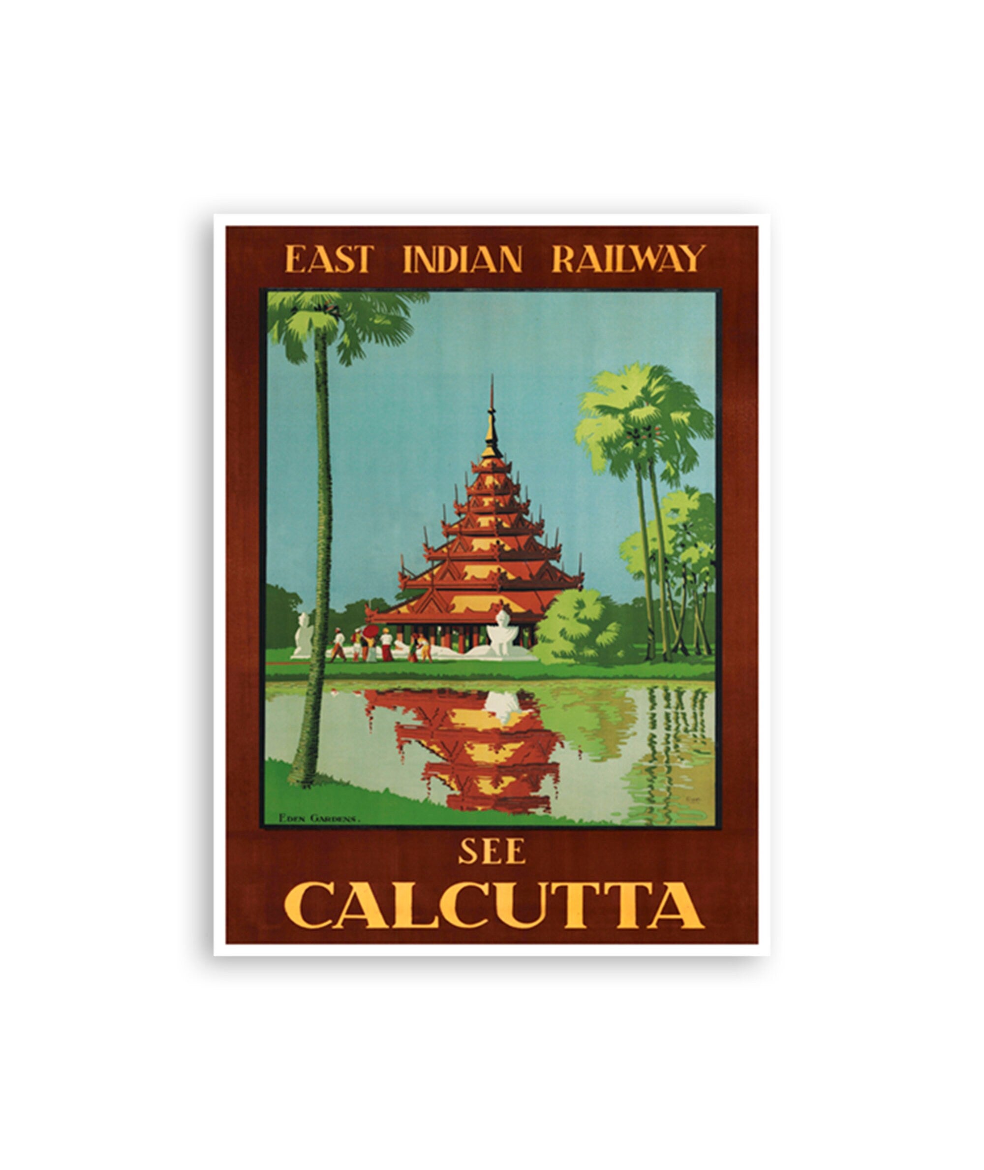 Calcutta Travel Poster India Art Print  Home Decor (XR3128)