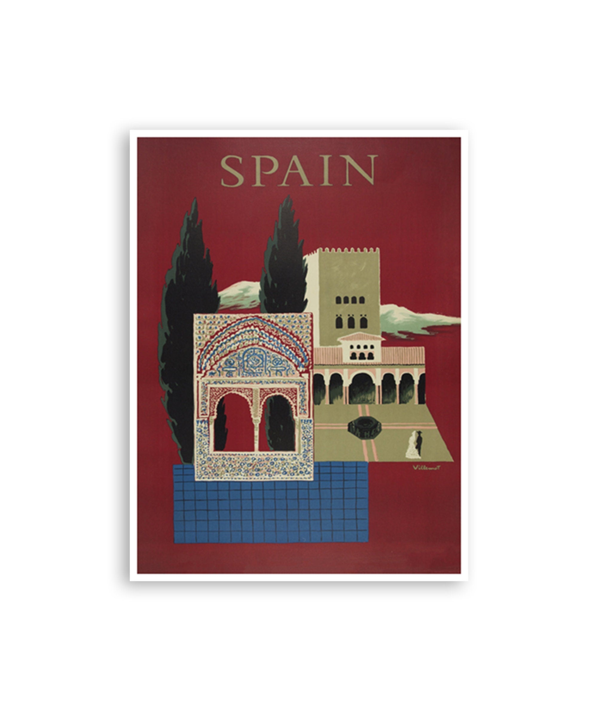 Spain Wall Art Retro Poster Spanish Travel Poster Print (XR3151)