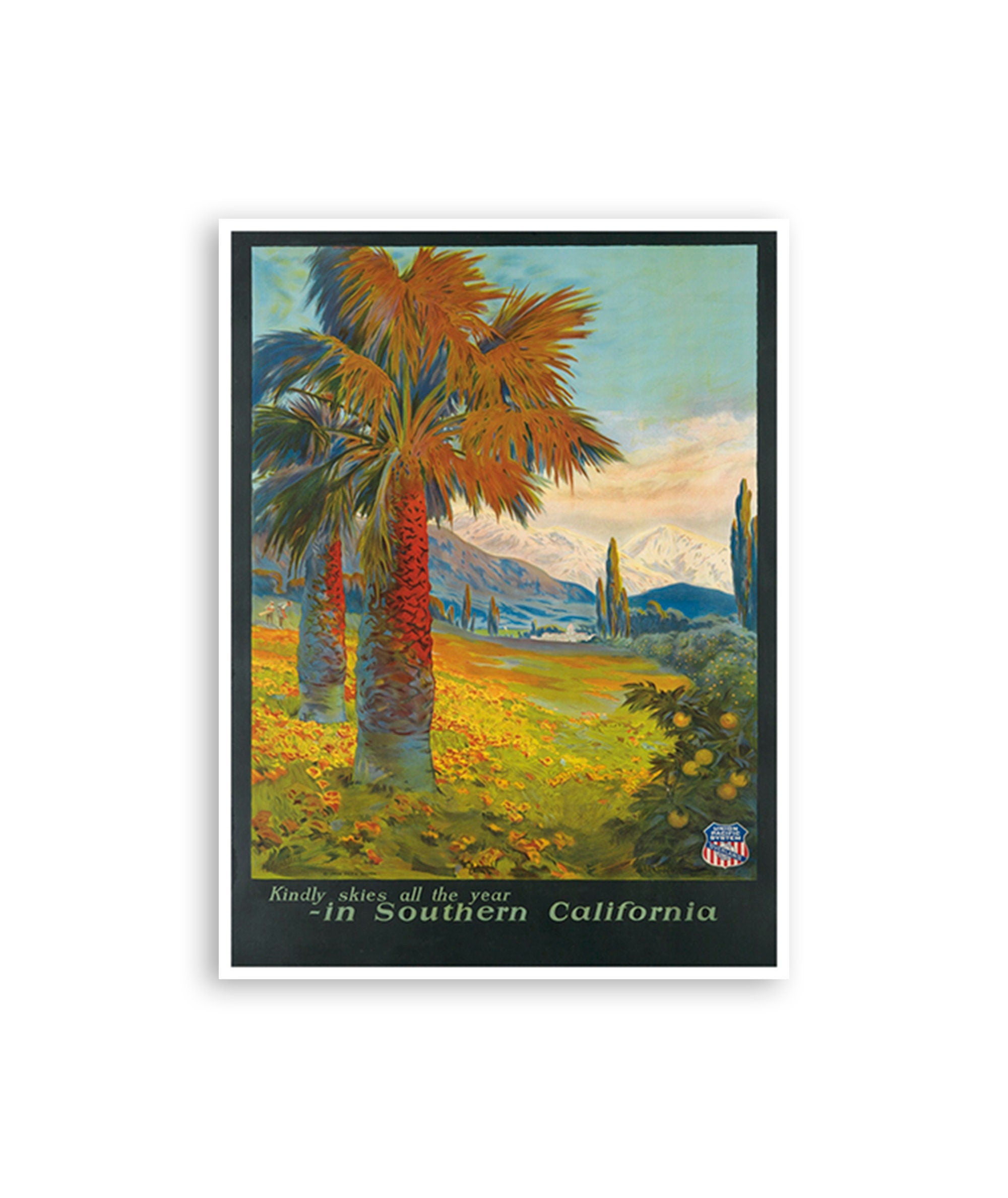 Southern California Art Travel Poster Retro Print (XR2983)
