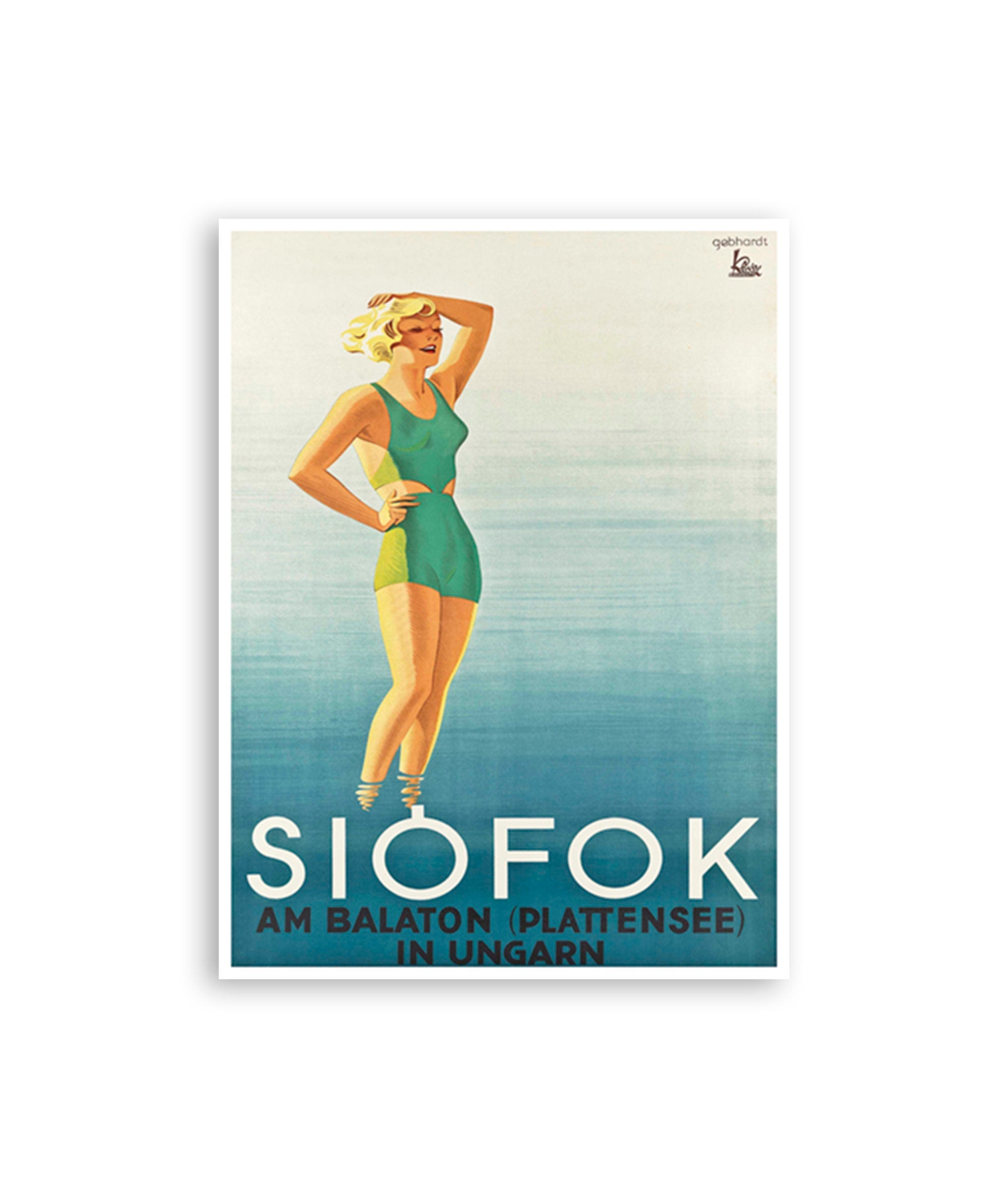 Lake Balaton Poster Siofok Hungary Travel Print Hungarian Wall Art (XR3013)