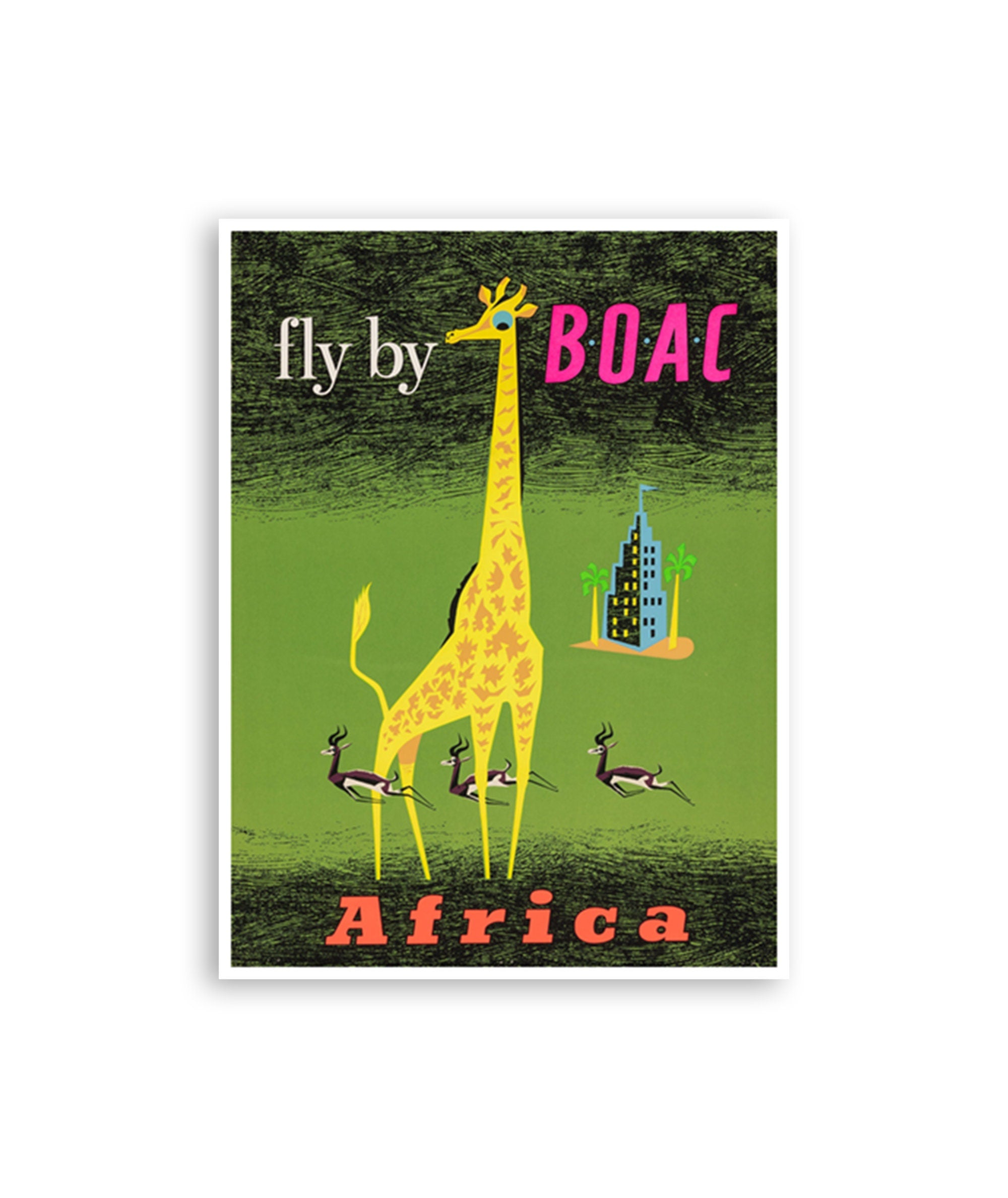 BOAC Africa Travel Poster