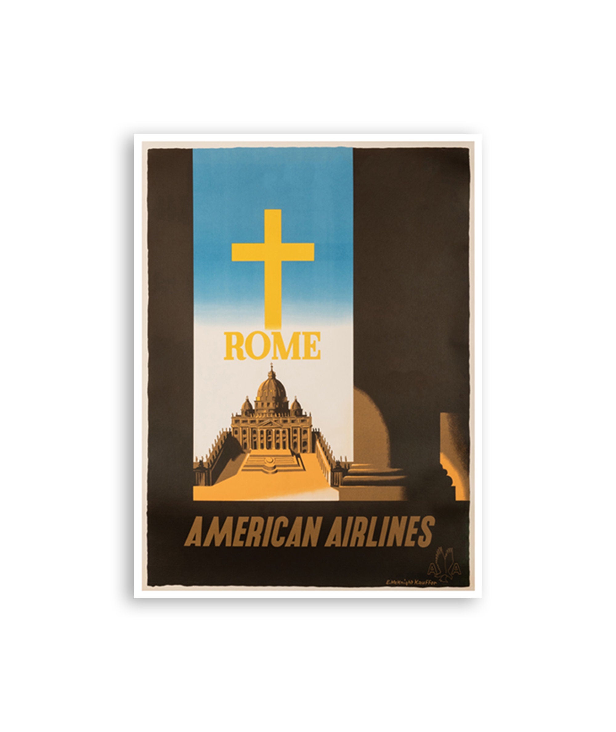 Rome Travel Poster Italy Art Print Vintage Home Decor (XR3174)