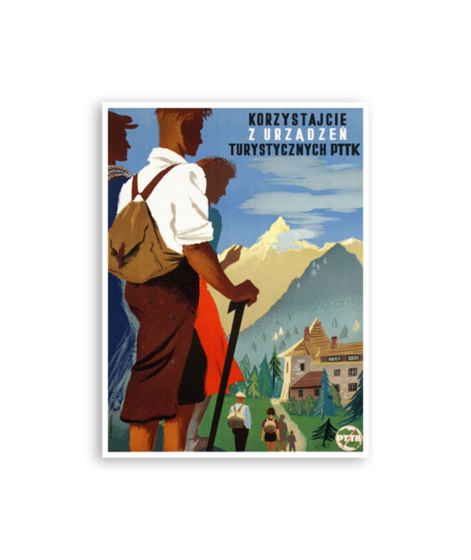 Poland Hiking Art Print Polish Home Decor (ZT309)
