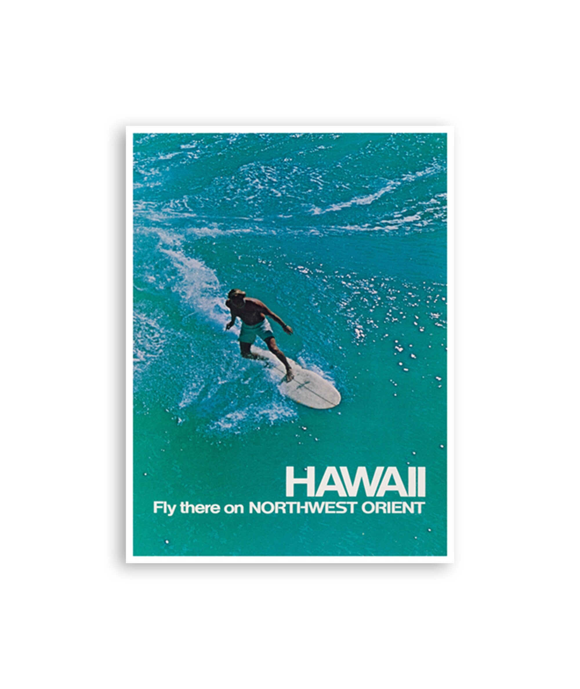 Hawaii Vintage Poster Travel Decor Surfing Art Retro Decor Print (H960)