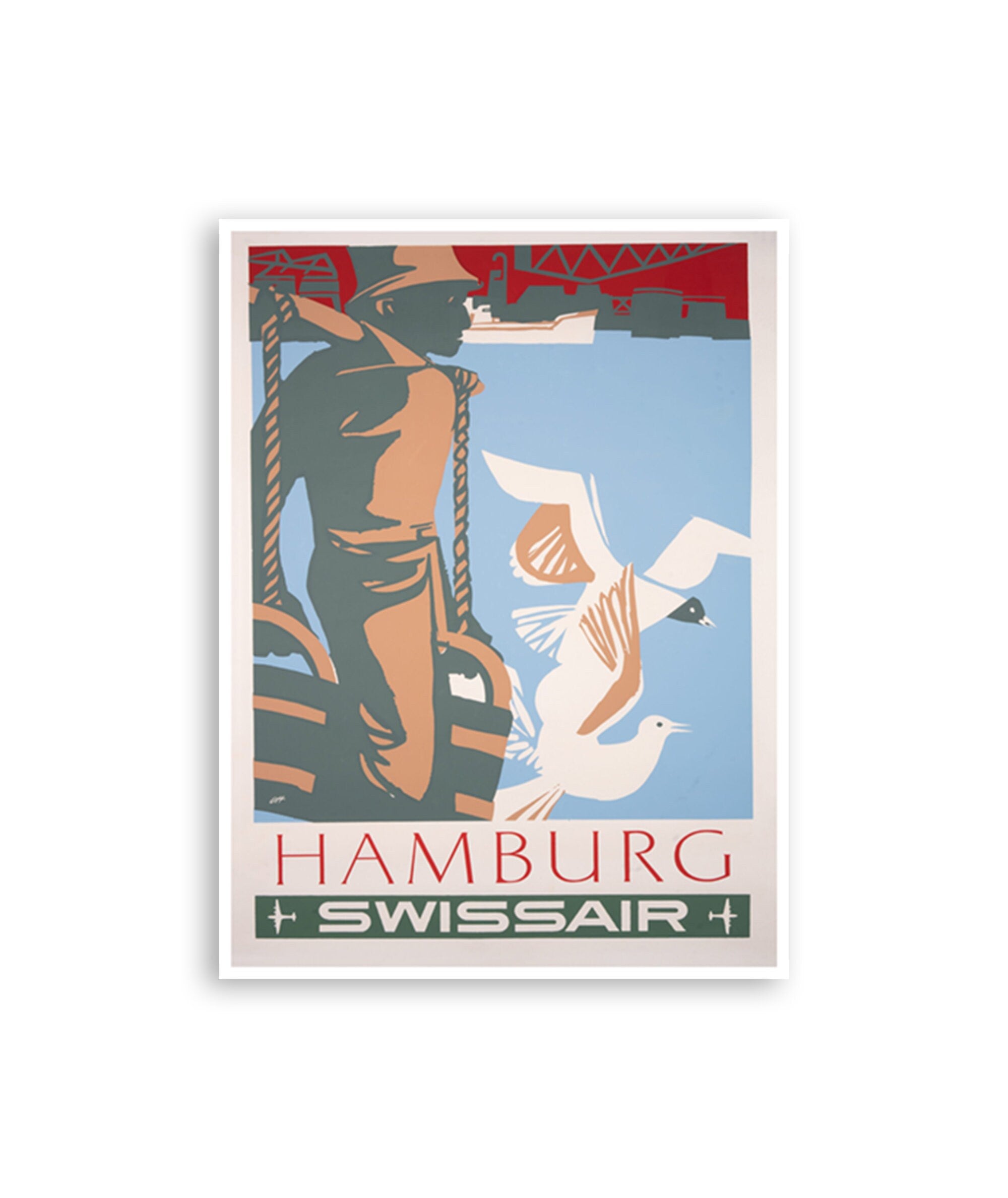 Hamburg Travel Poster Sign Wall Art Germany Poster Print (XR3408)