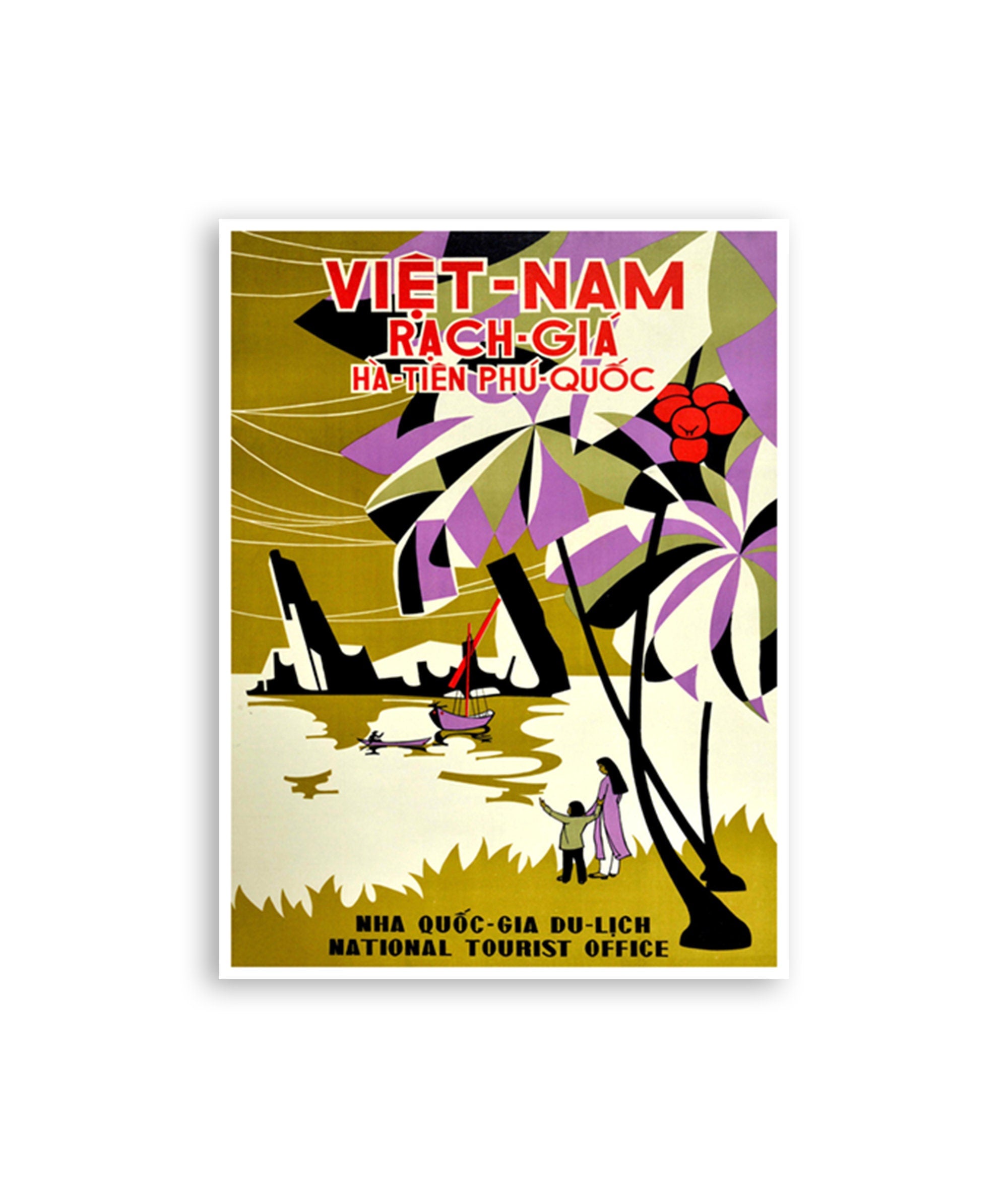 Rạch Giá Art Vietnam Travel Poster Print Asian Home Decor (XR3439)