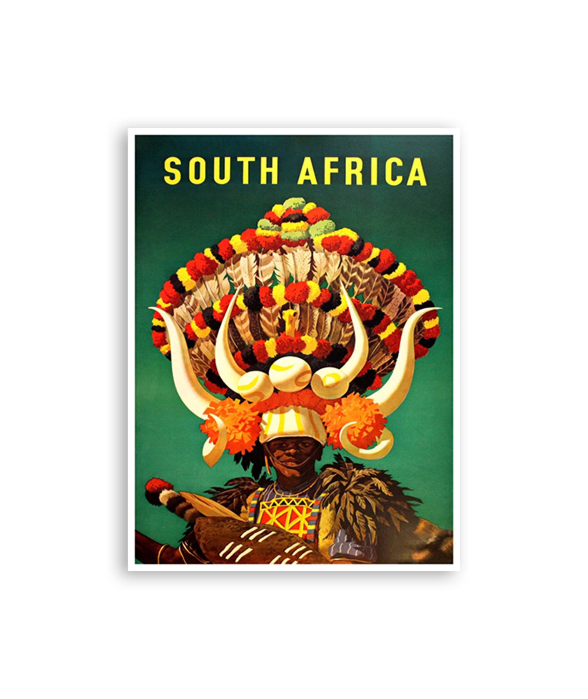 South Africa Art Travel Poster Print Vintage African Home Decor (XR3425)