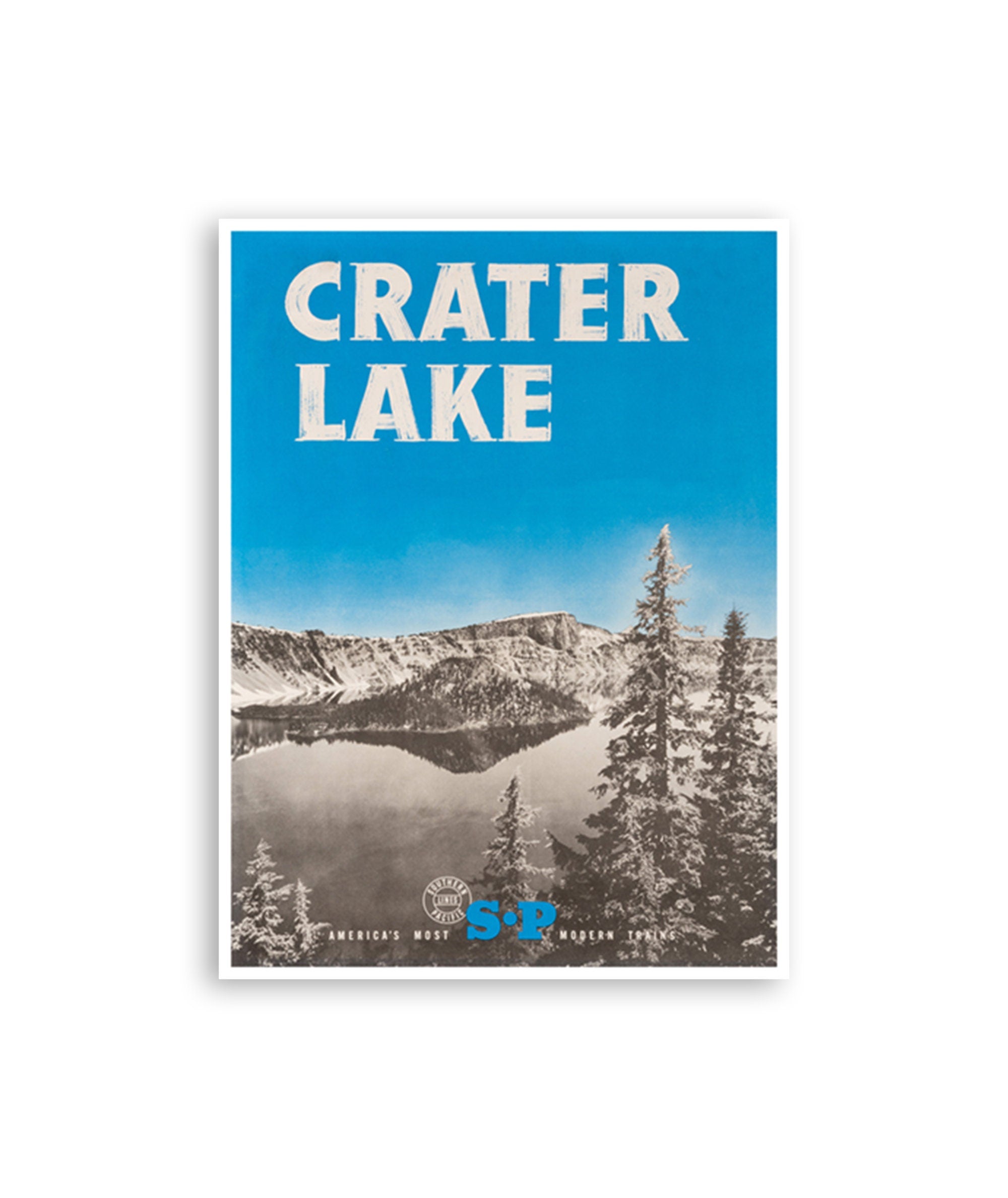 Crater Lake Poster National Park Art Oregon Travel Print Home Decor (XR2839)