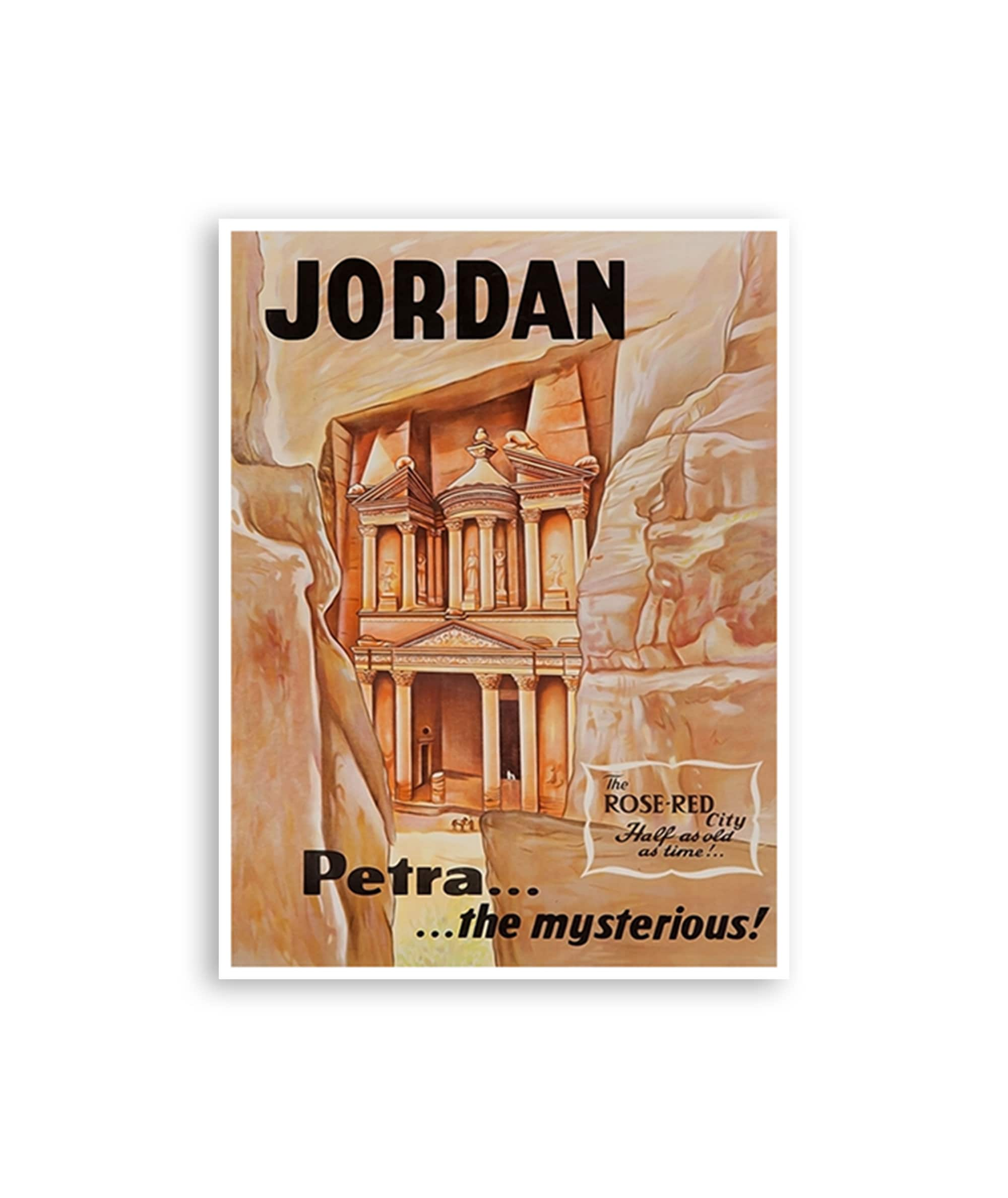 Jordan Wall Art Mid Eastern Petra Travel Poster Print Home Decor (XR3491)