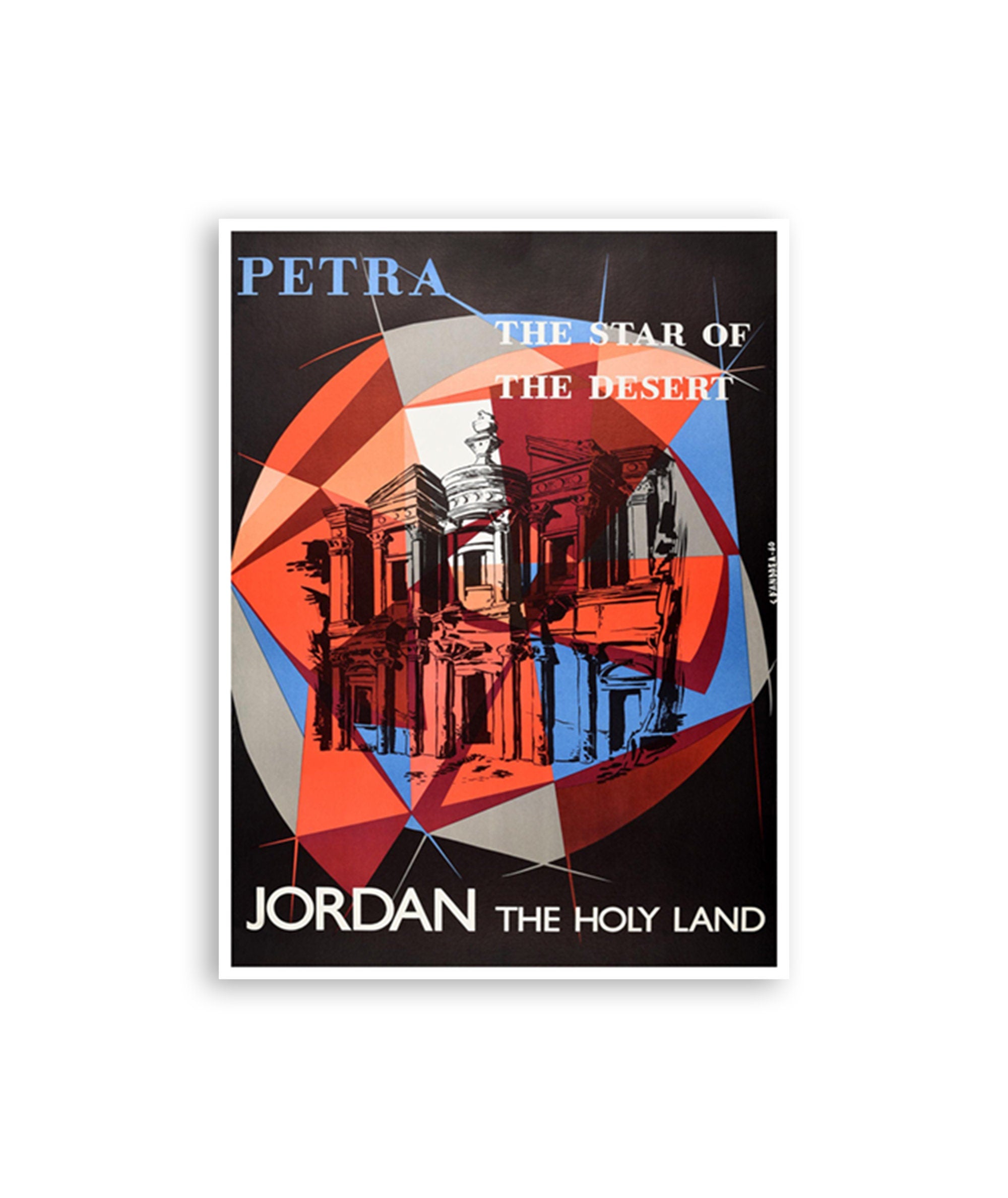 Petra Jordan Art Mid Eastern Travel Poster Print Home Decor (XR3492)