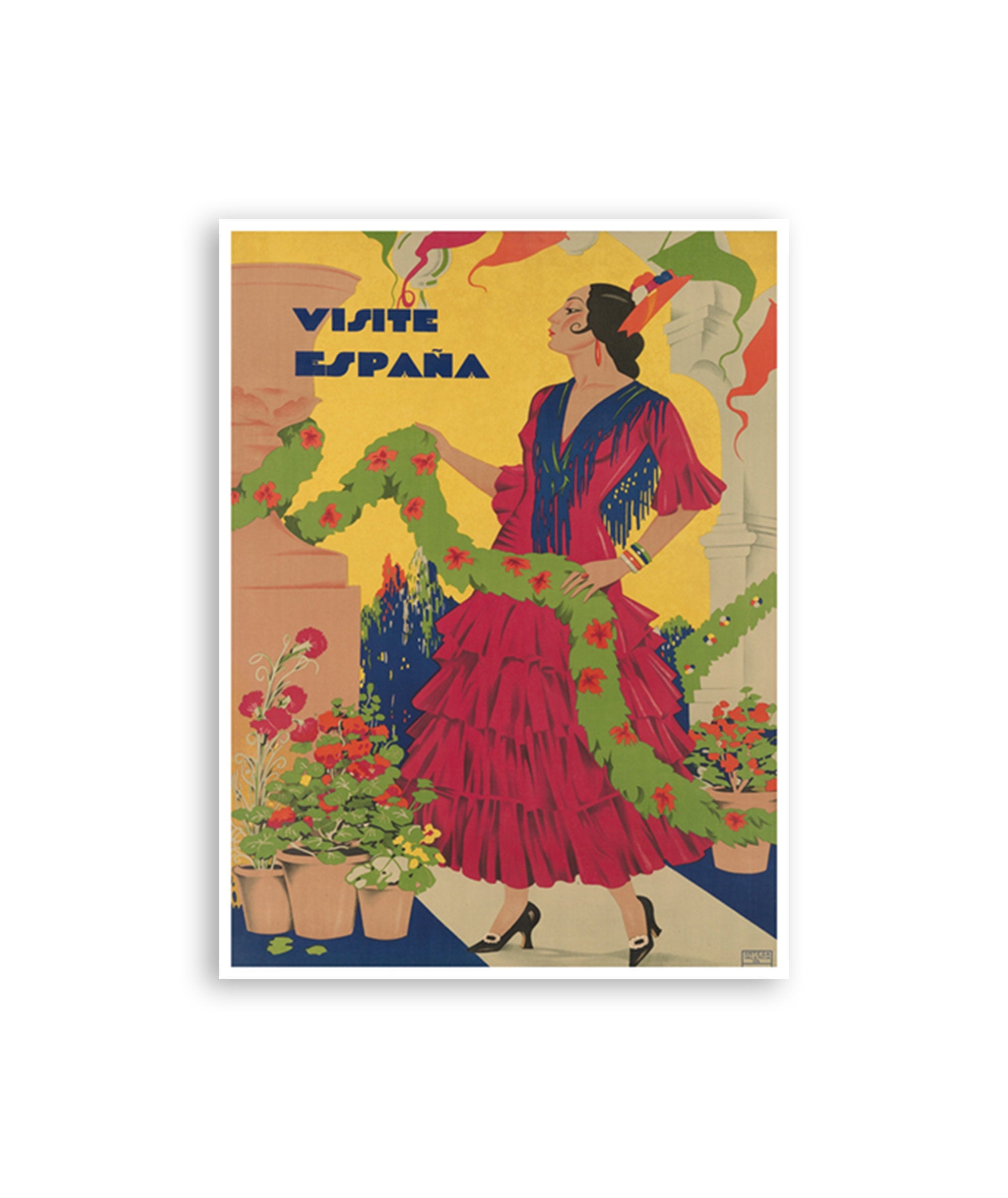 Spain Art Print Travel Poster Spanish Decor (XR3431)