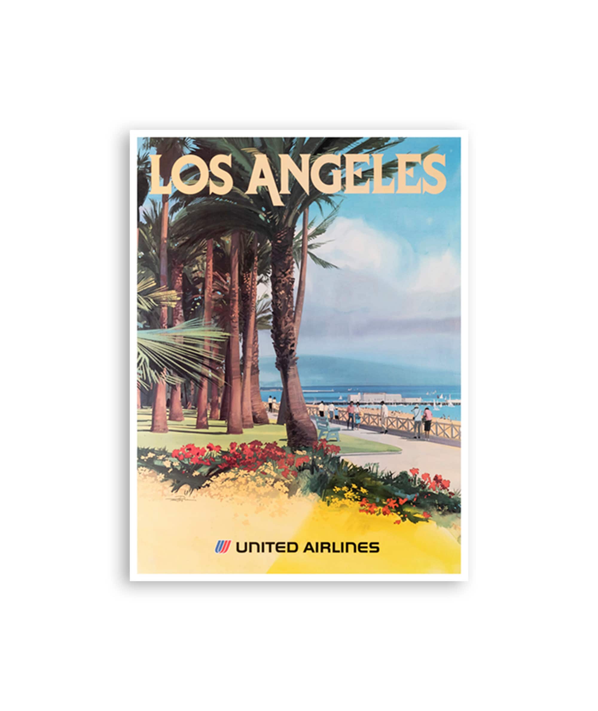 Los Angeles Art Poster California Vintage Travel Print (XR3496)