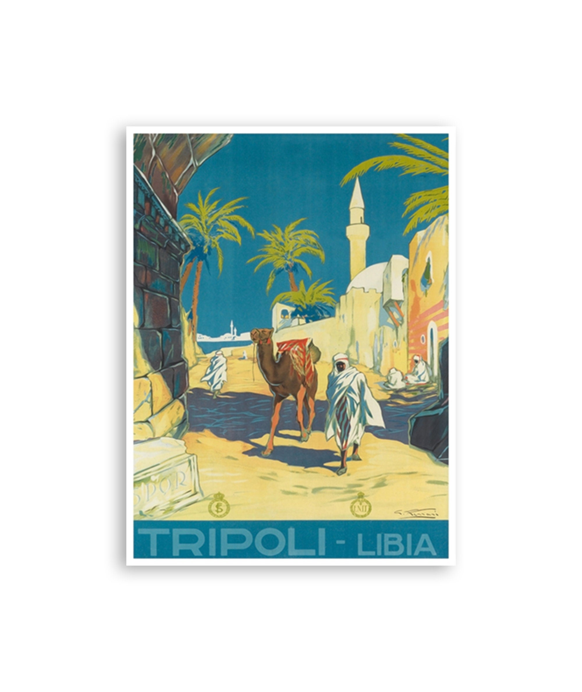 Tripoli Libya Art Mid Eastern Travel Poster Print Home Decor (XR3232)