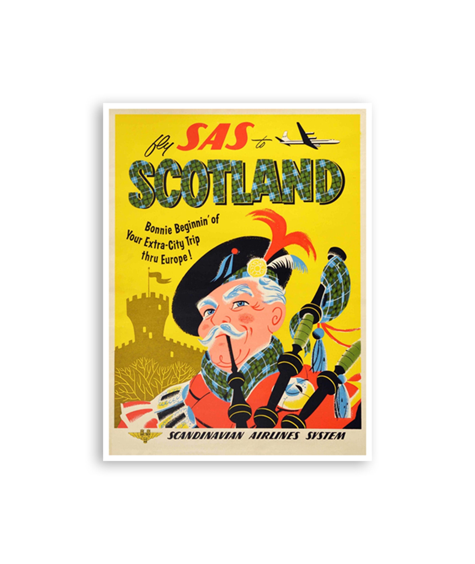 Scotland Wall Art Travel Poster Print Scottish Home Decor (XR3494)