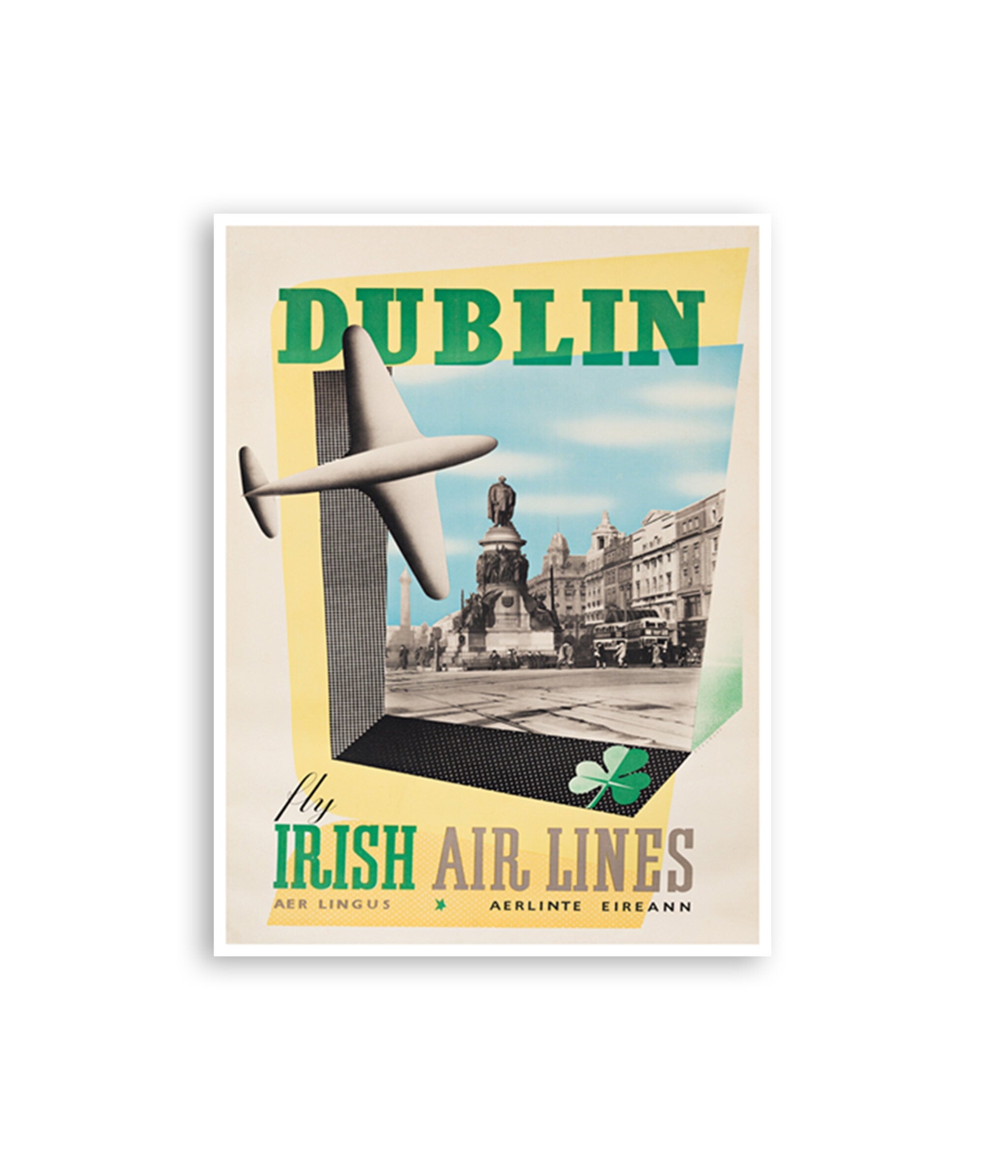 Dublin Ireland Art Travel Poster Irish Decor Wall Print (XR3276)