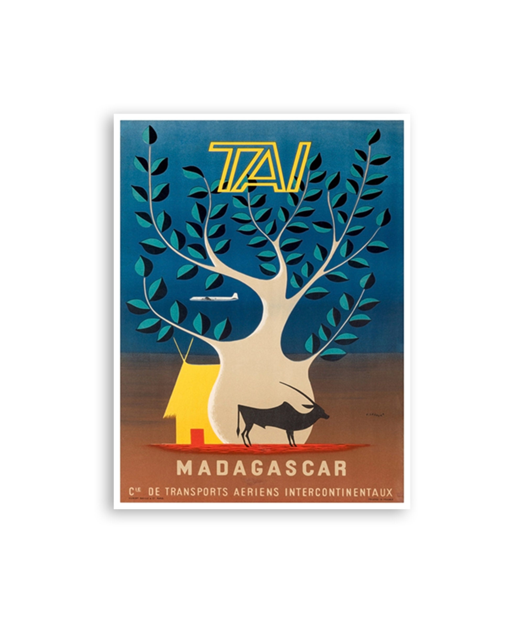 Madagascar Travel Poster Africa Art Print Home Decor (XR1828)