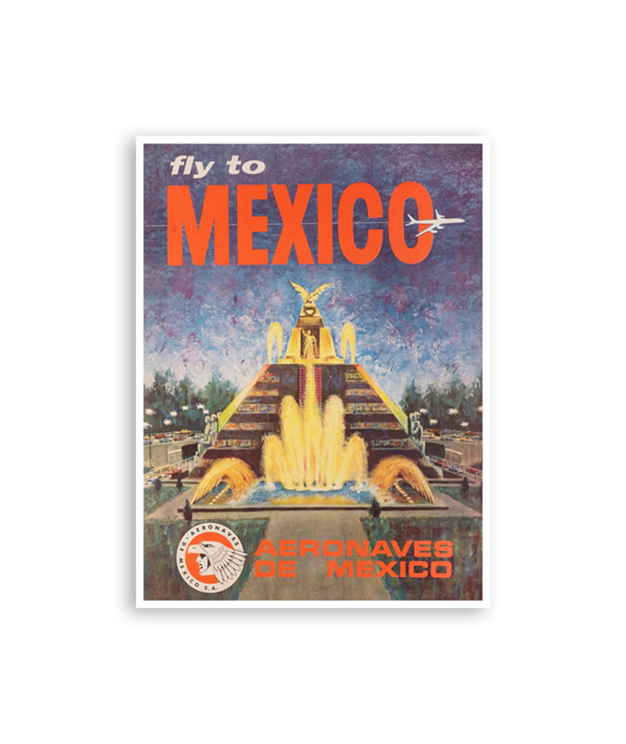 Wall Art Mexico Gift Print Travel Poster Mexican Vintage Home Decor (XR3544)