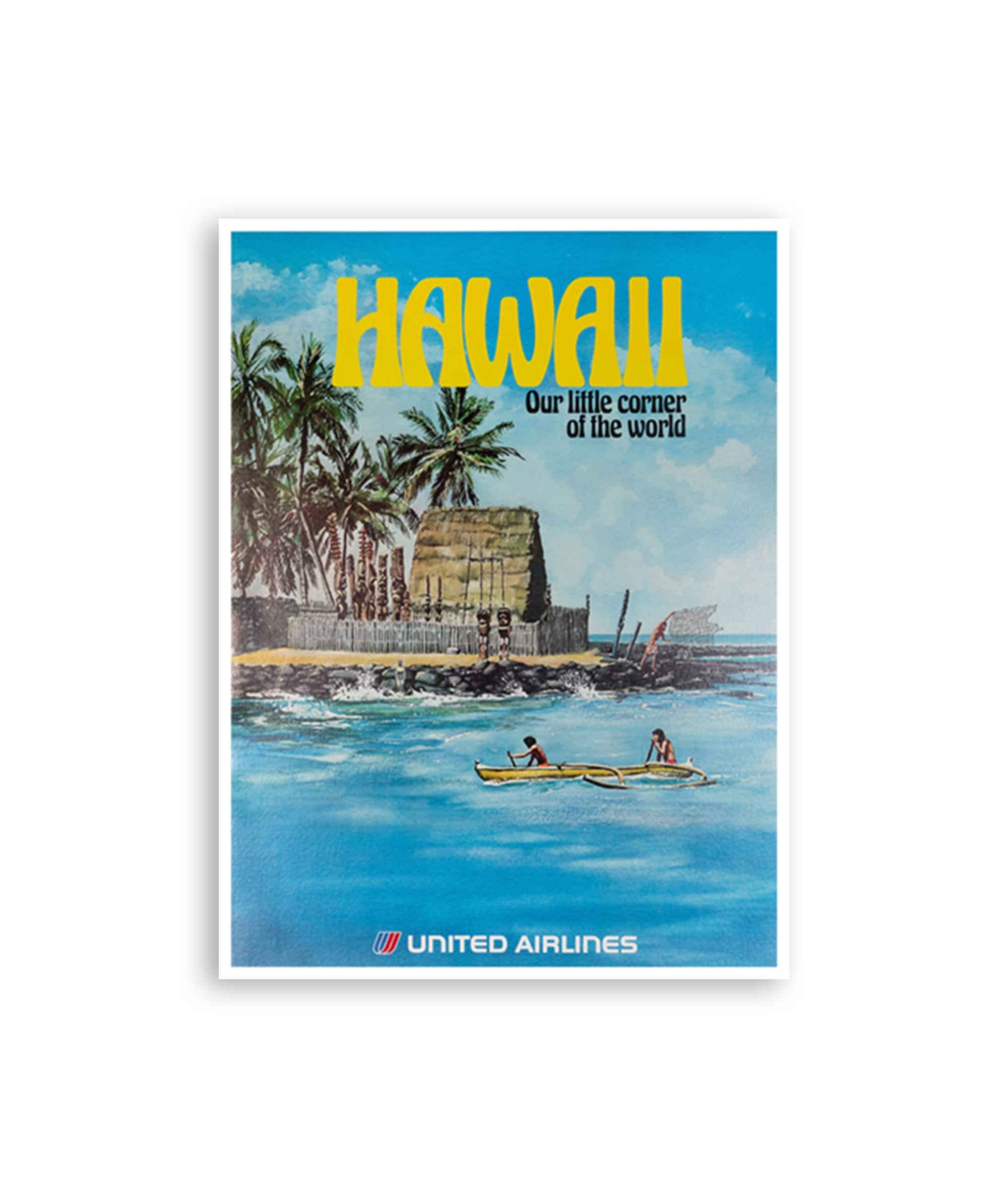 Hawaii Wall Art Retro Travel Poster Print (XR3581)