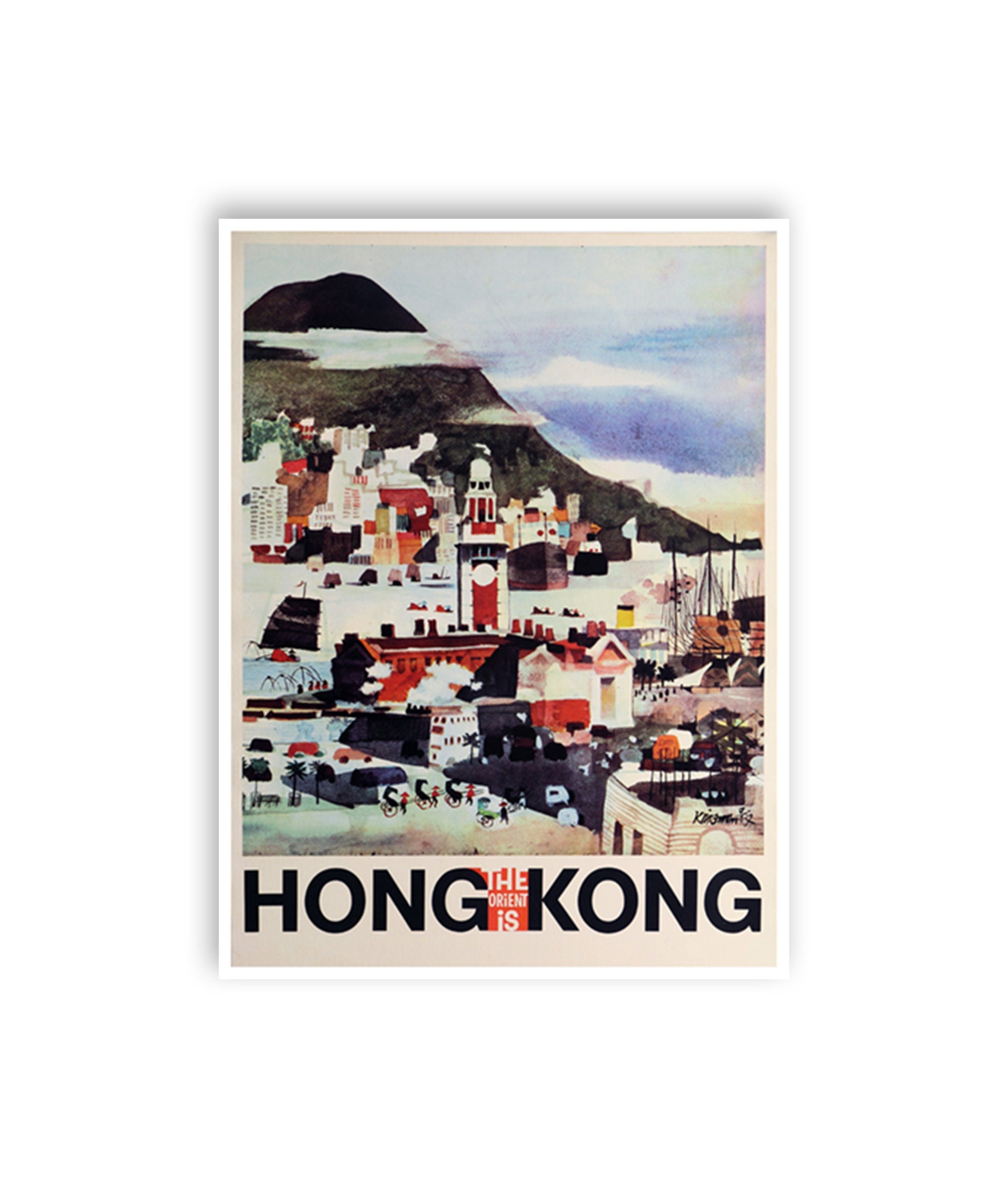 Hong Kong Print Art Travel Poster China Vintage Home Decor (XR3612)