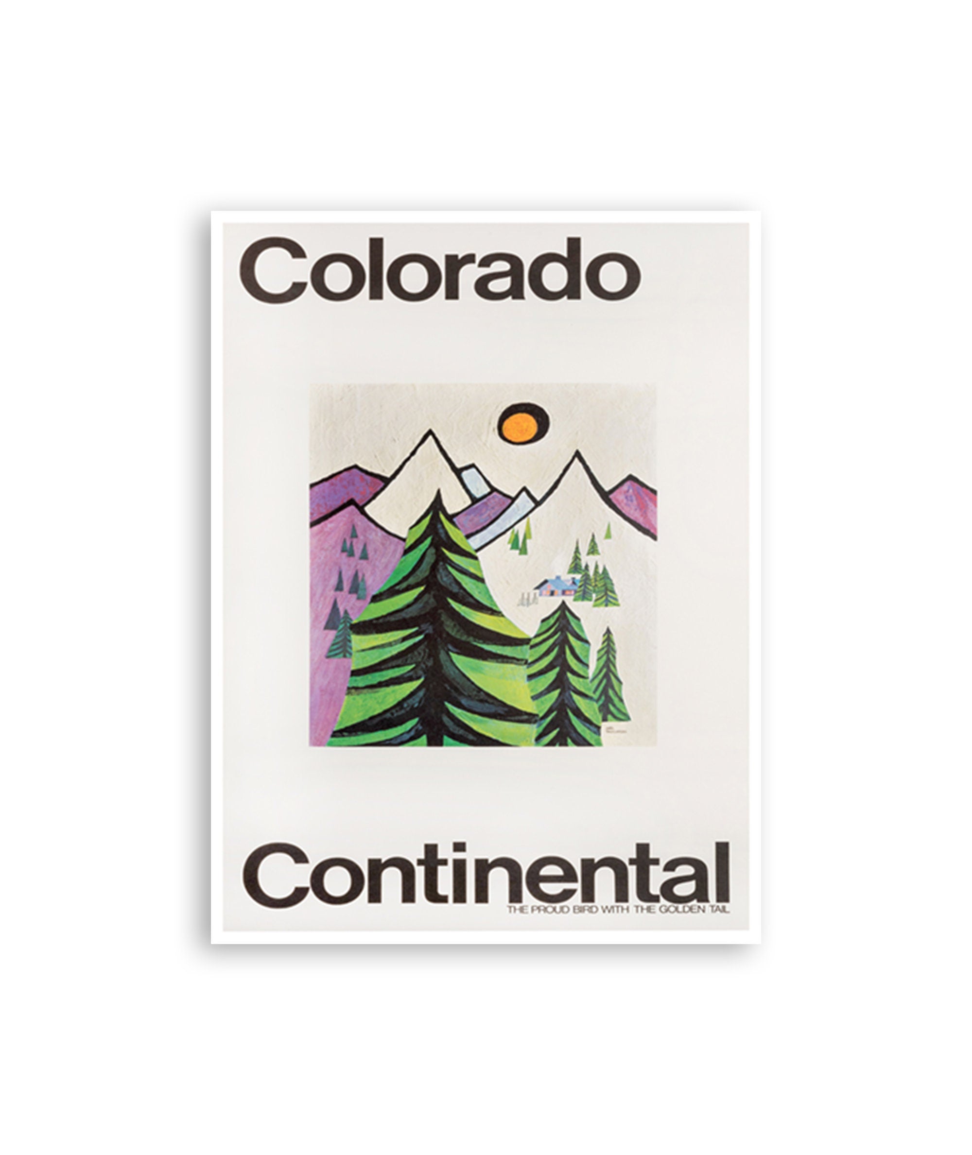 Colorado Ski Poster Travel Art Retro Decor Print (H1052)