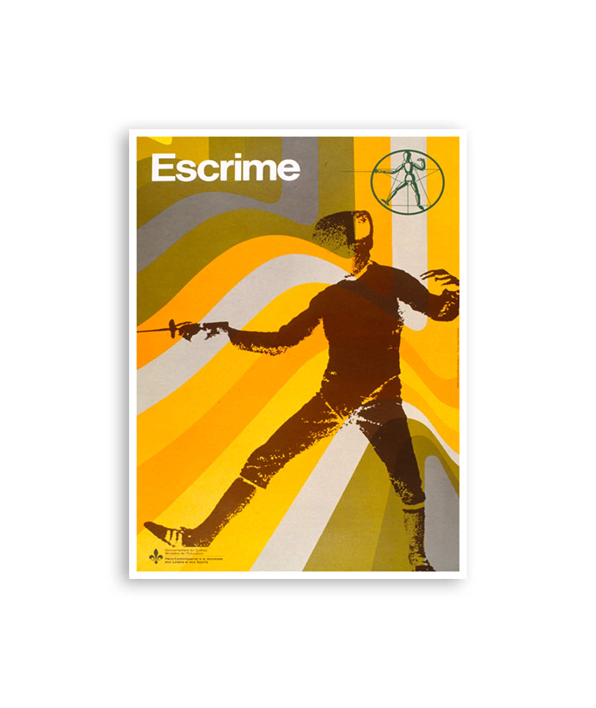 Fencing Poster Sports Art Olympics Decor (H354)