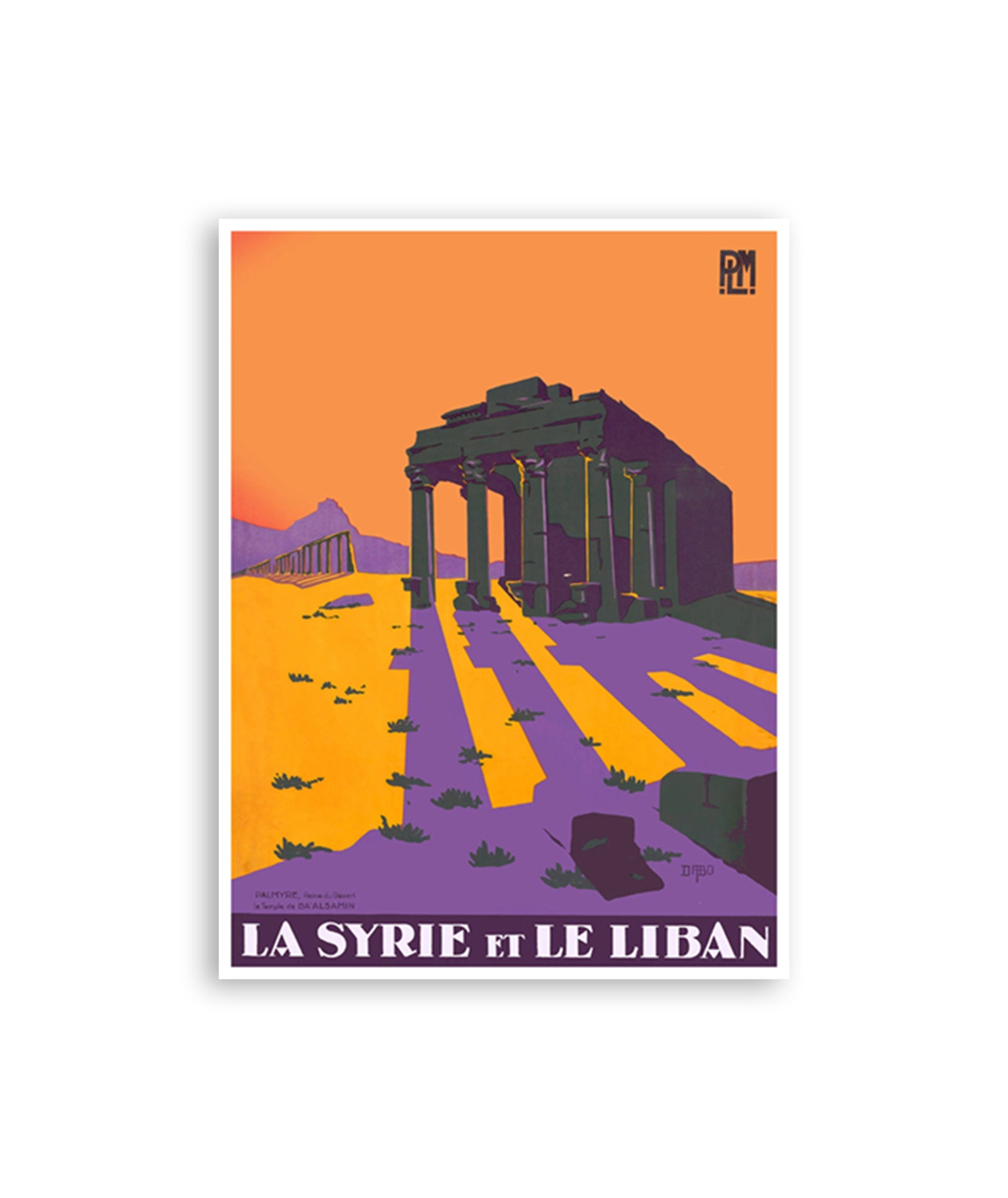 Lebanon Wall Art Syria Print Travel Poster (XR3696)