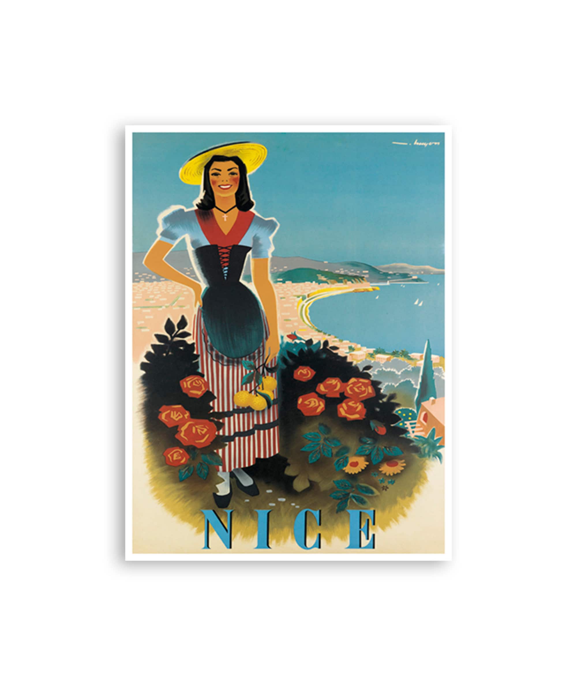Nice Art Travel Poster France Print Vintage French Home Decor (XR3684)