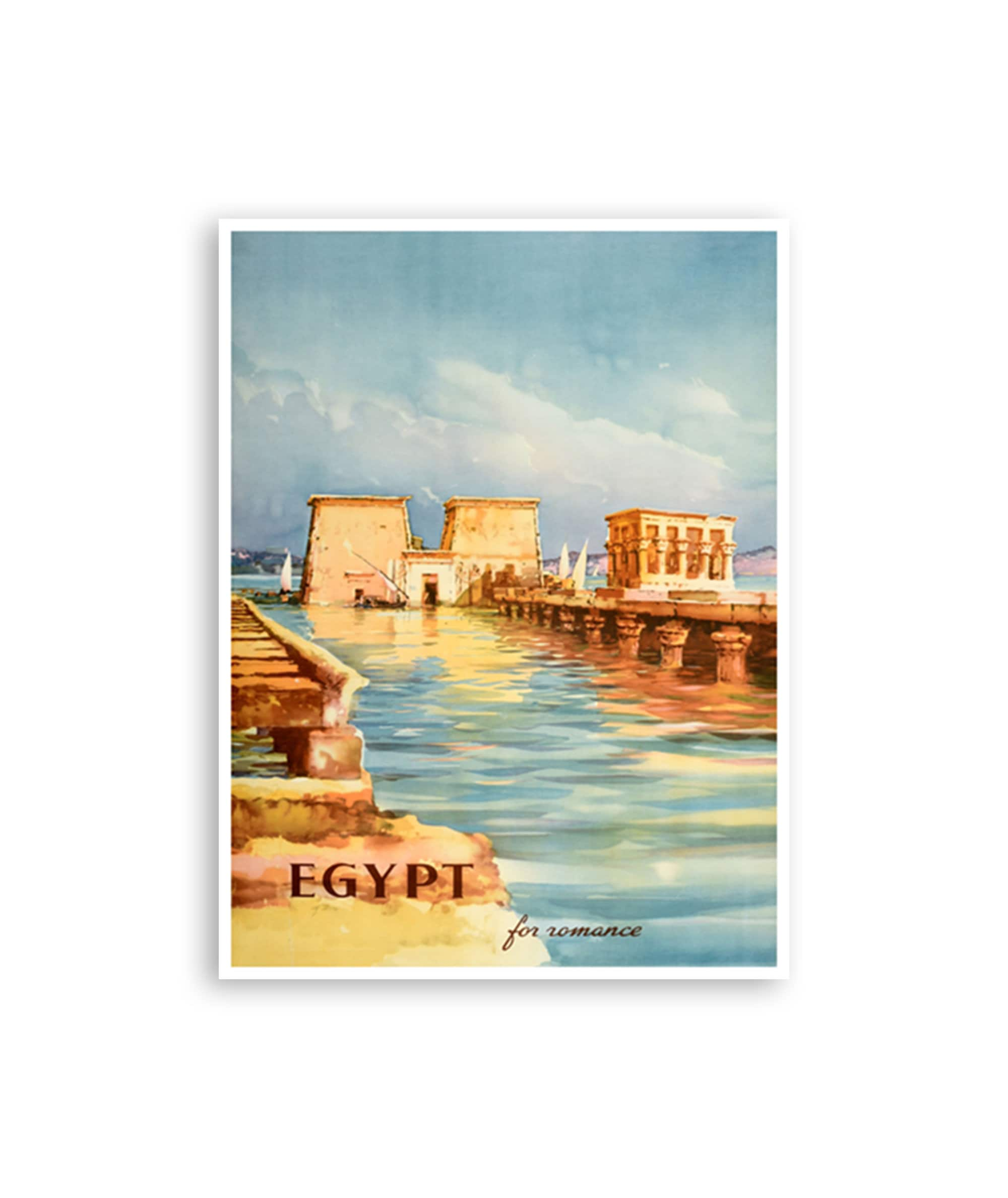 Egypt Wall Art Travel Poster Print Egyptian Romance Decor (XR3655)