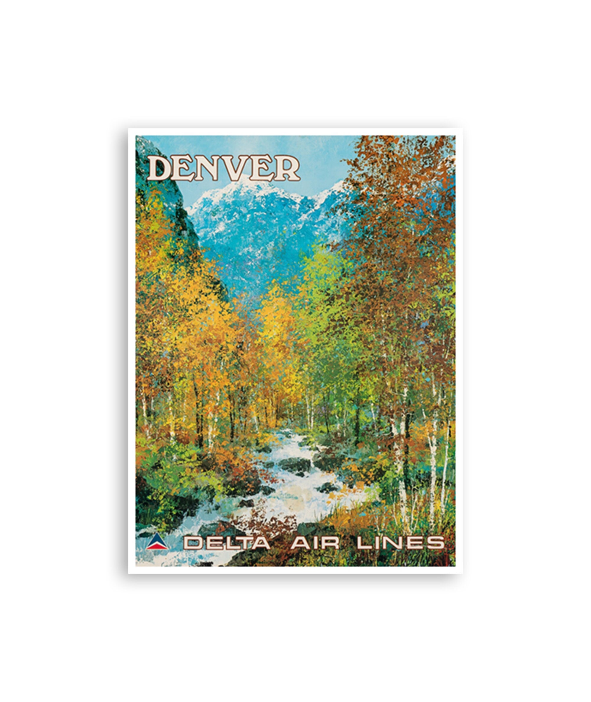Denver Colorado Poster Retro Travel Art Print (XR3702)