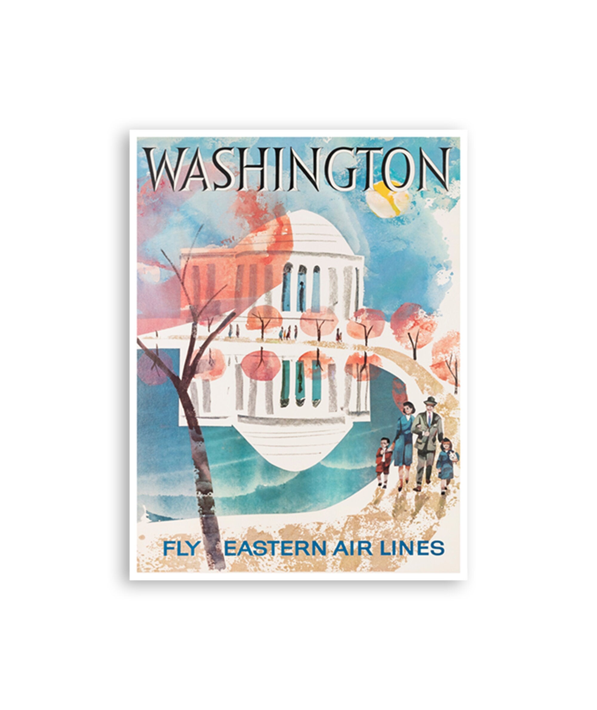 Washington DC Poster Travel Art Wall Decor Vintage Print (XR3739)