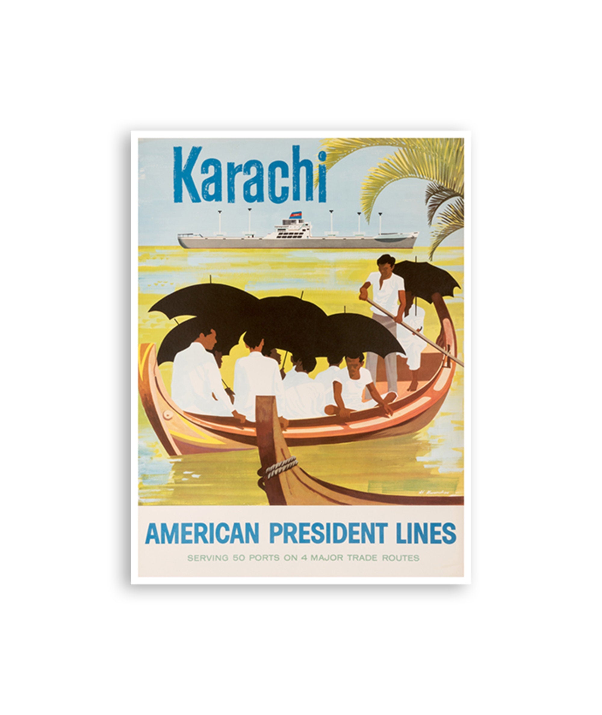Karachi Pakistan Travel Poster Sign Wall Decor Art Print (XR2462)