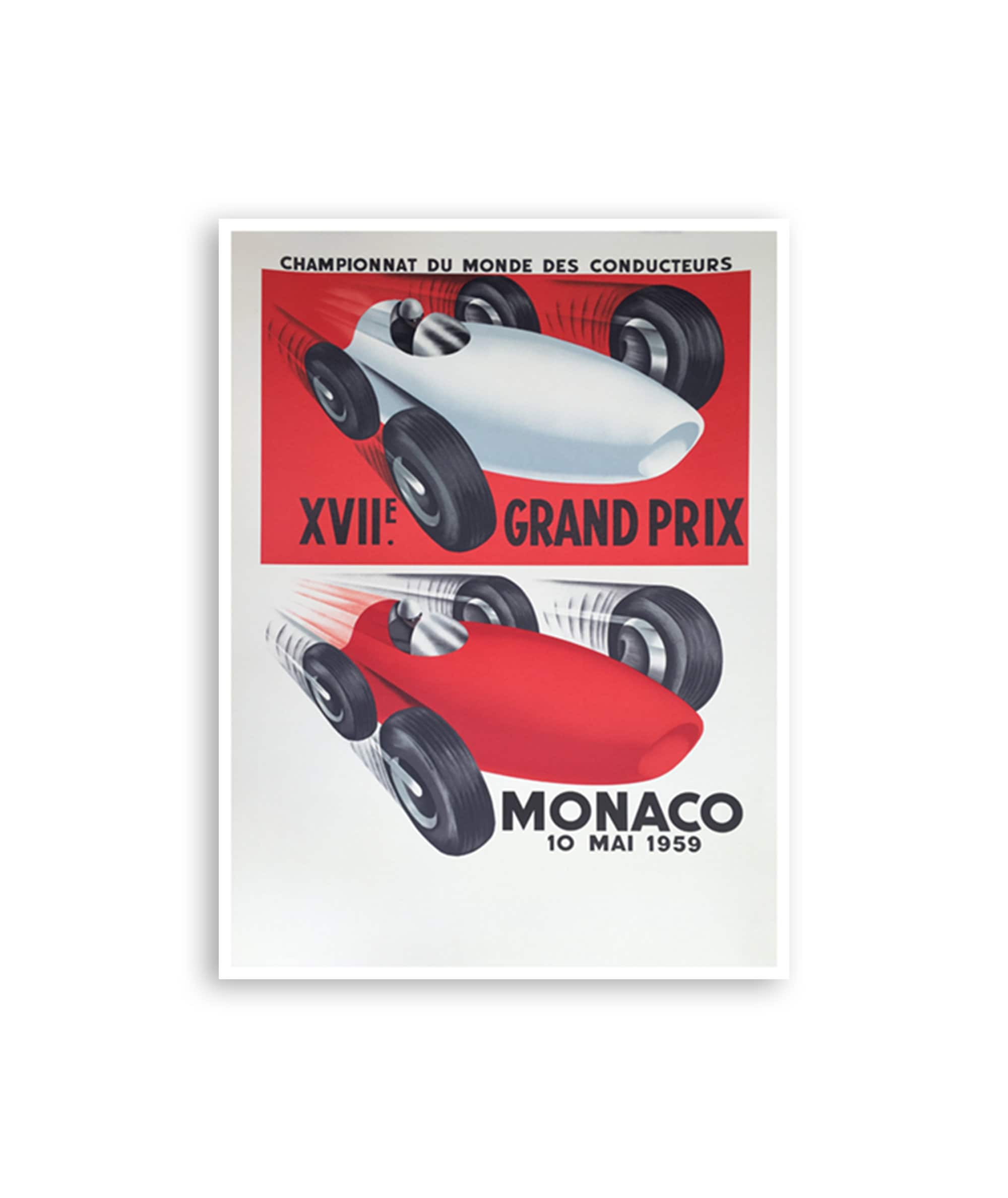 Monaco Racing Art Race Car Poster Print (H689)