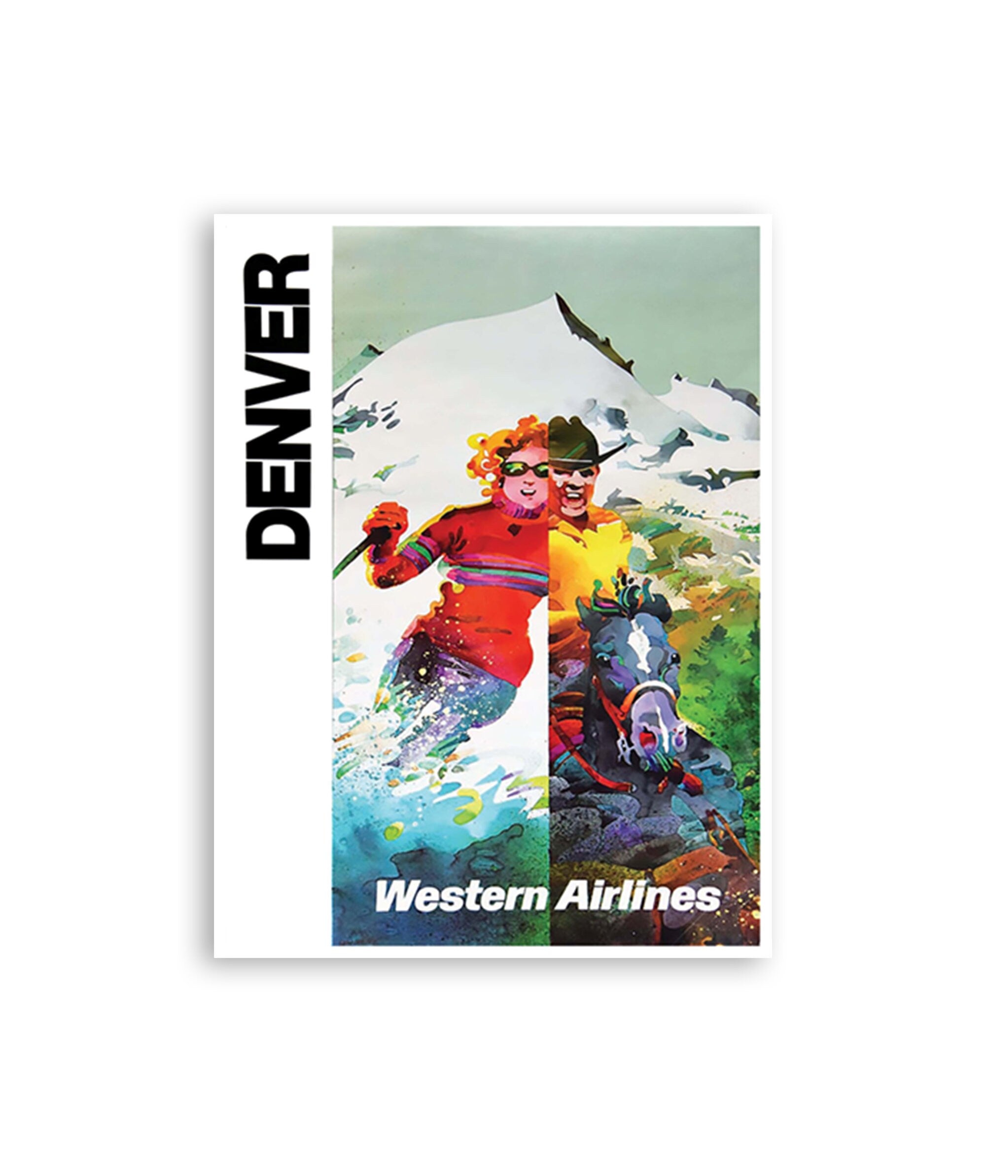 Denver Wall Art Travel Poster Sports Retro Vintage Print (H1104)
