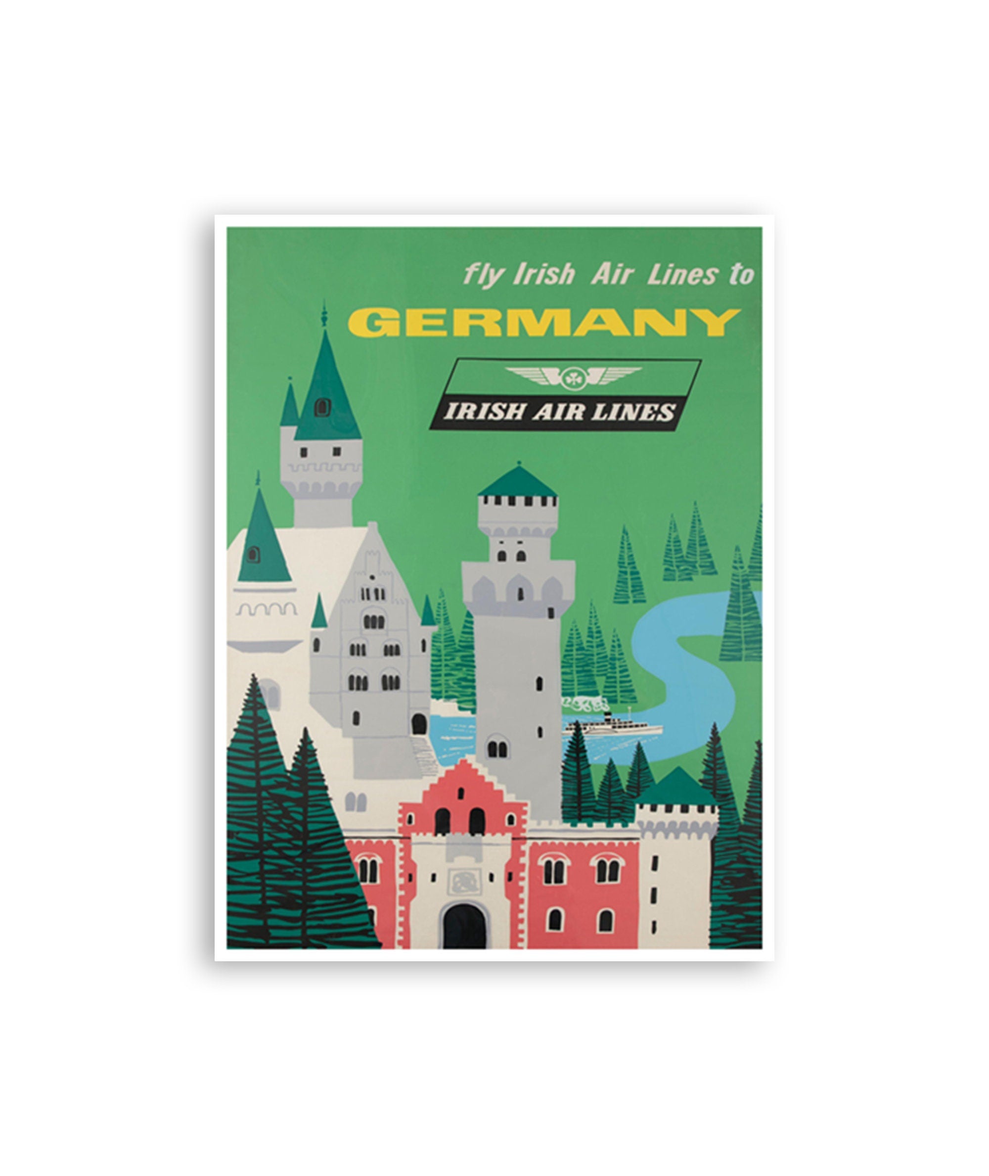 Germany Wall Art Vintage Travel Poster Print German Home Decor (XR3777)