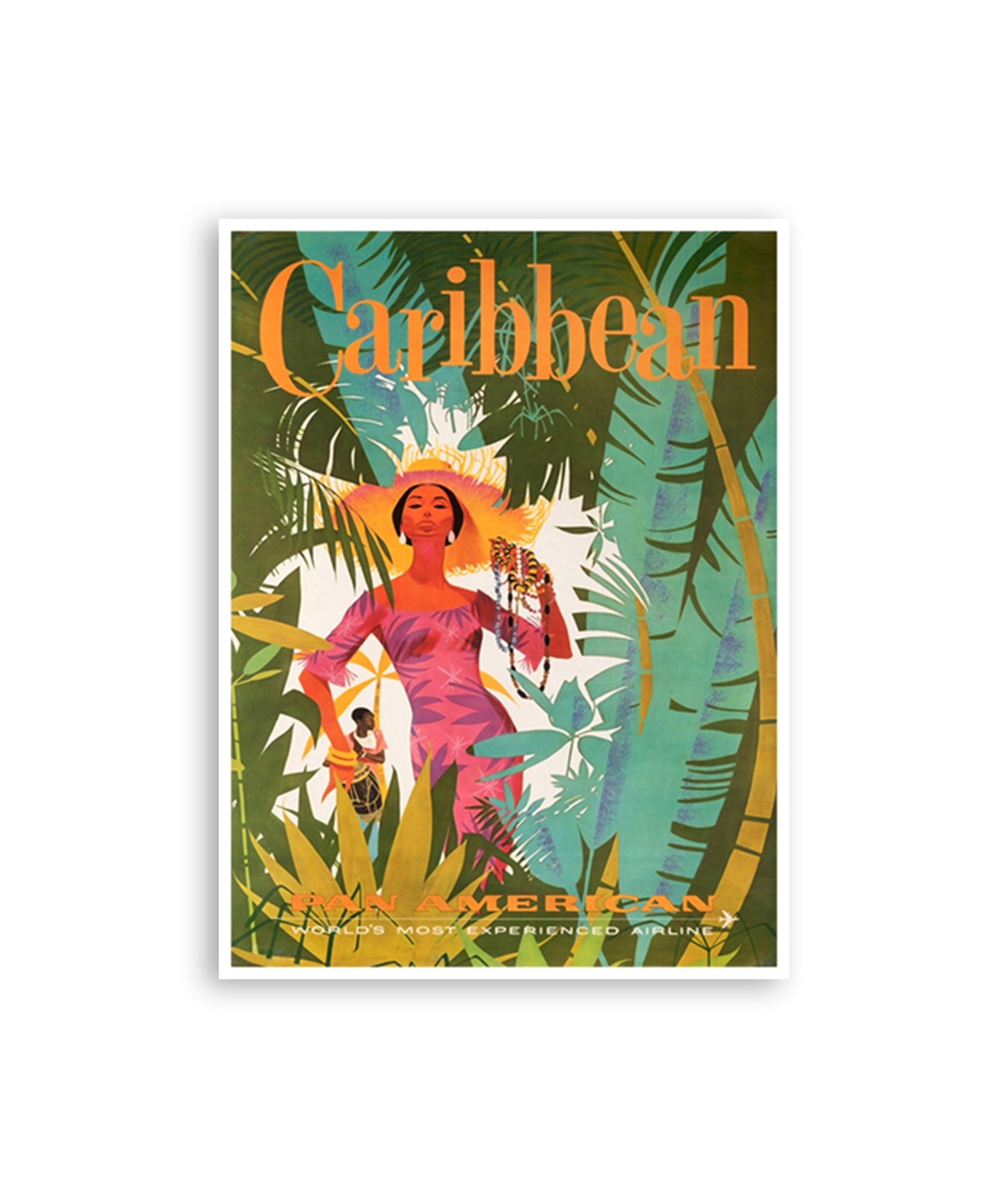 Caribbean Travel Poster Wall Art Print (ZT304)