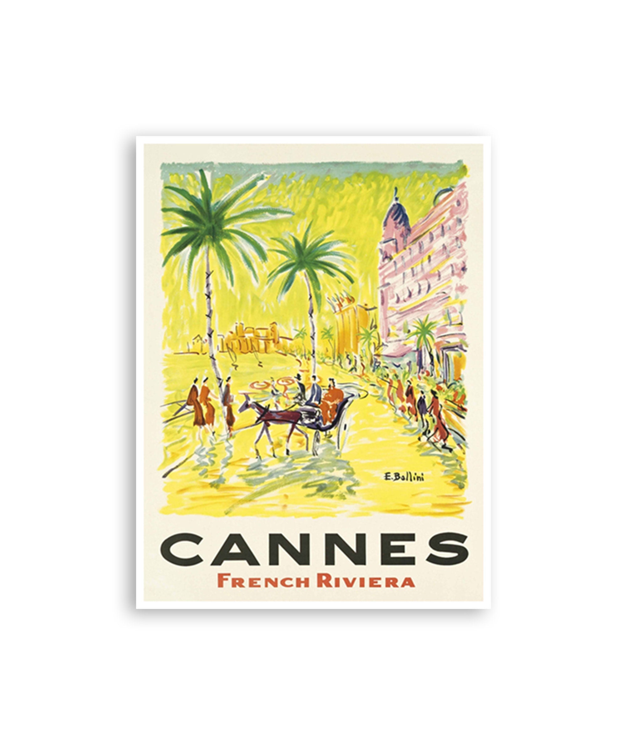 Cannes Wall Art French Riviera Print France Travel Poster (XR2510)